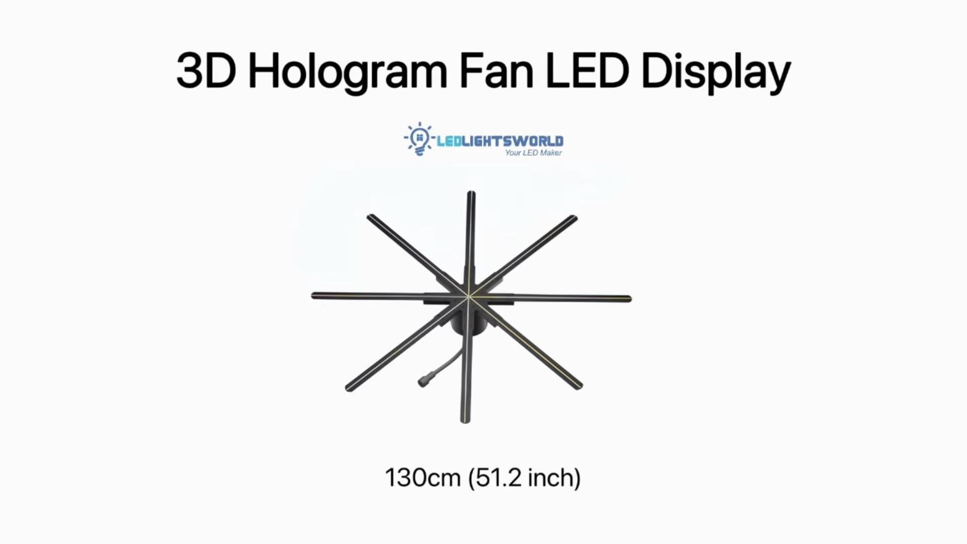 M Series Extra-Large 3D Hologram Fan LED Display – High Brightness Stage Advertising | LEDLightsWolrd