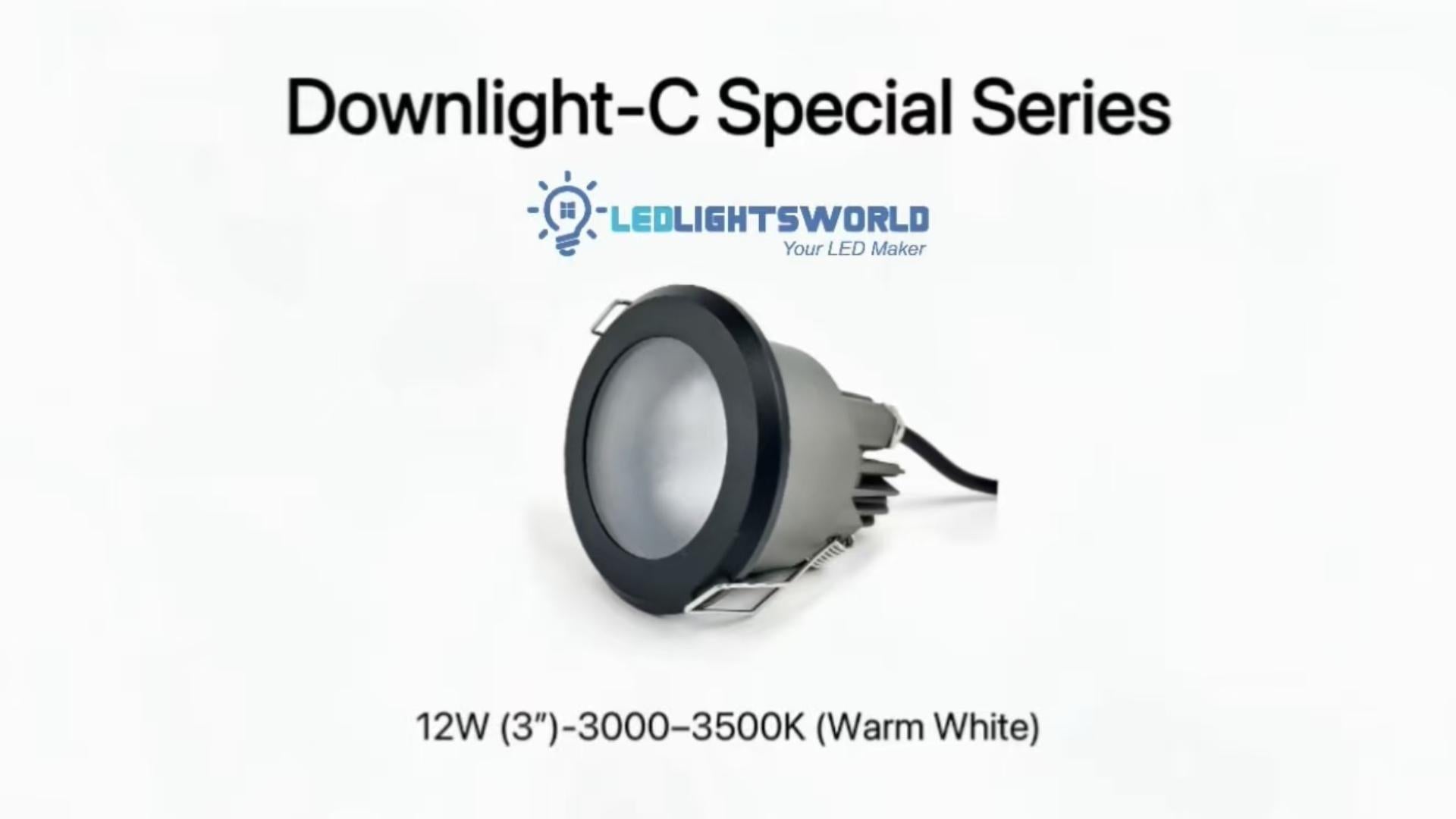 FX-1 Series IP65 Waterproof LED Downlight for Shower & Outdoor Use | LEDLightsWorld