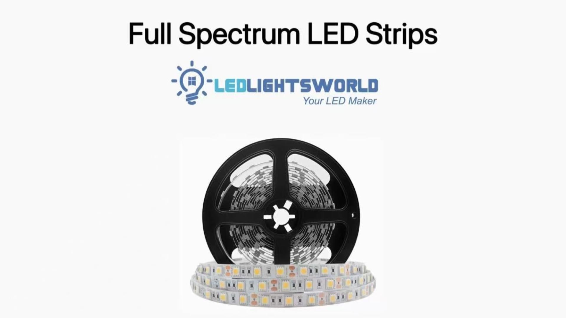 Full Spectrum LED Strip Light CRI 97+ (4000K) – Color Accuracy & Lighting Demo | LEDLightsWorld