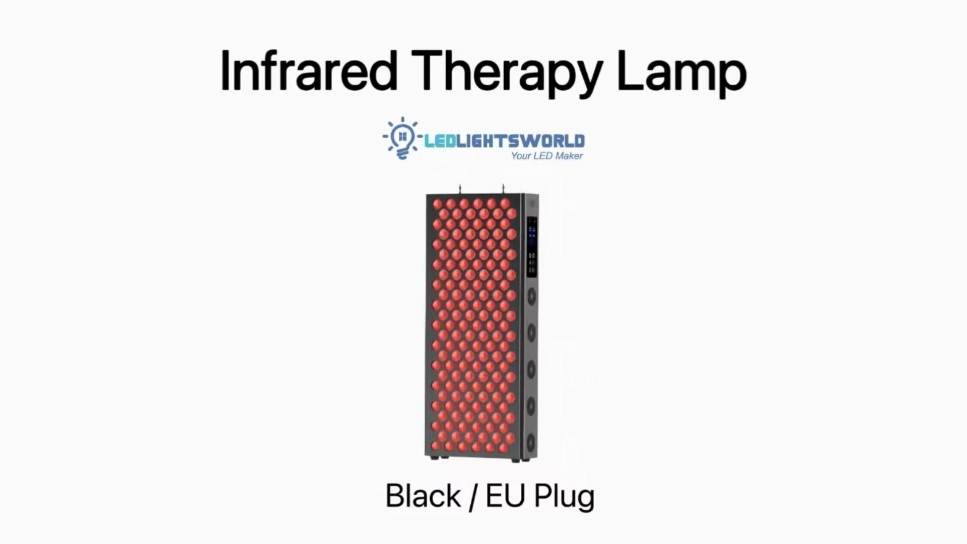 230W Infrared Therapy Lamp with Dual Chip Red & Near Infrared Light – Smart Touch Panel Demo | LEDLightsWorld