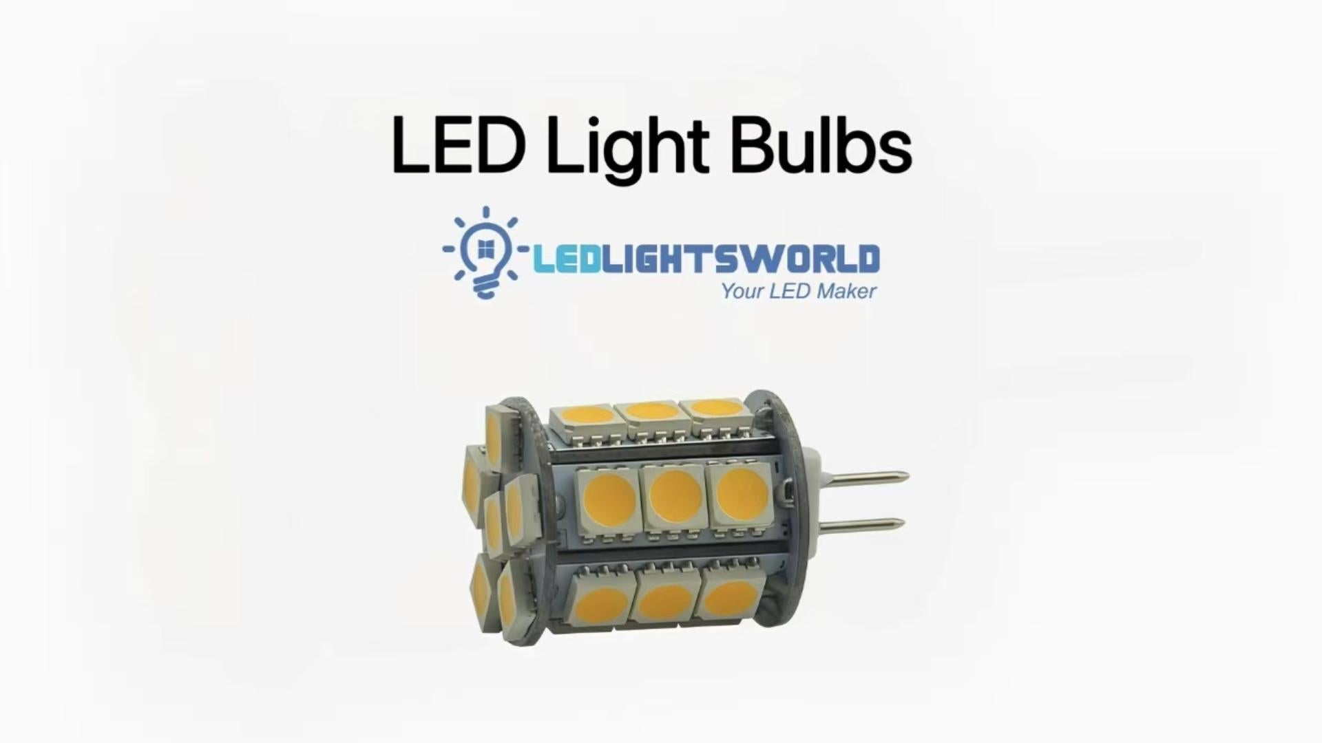 G4 12V Tower LED Bulbs – 4.5W 50W-Equivalent SMD5050 | LEDLightsWorld