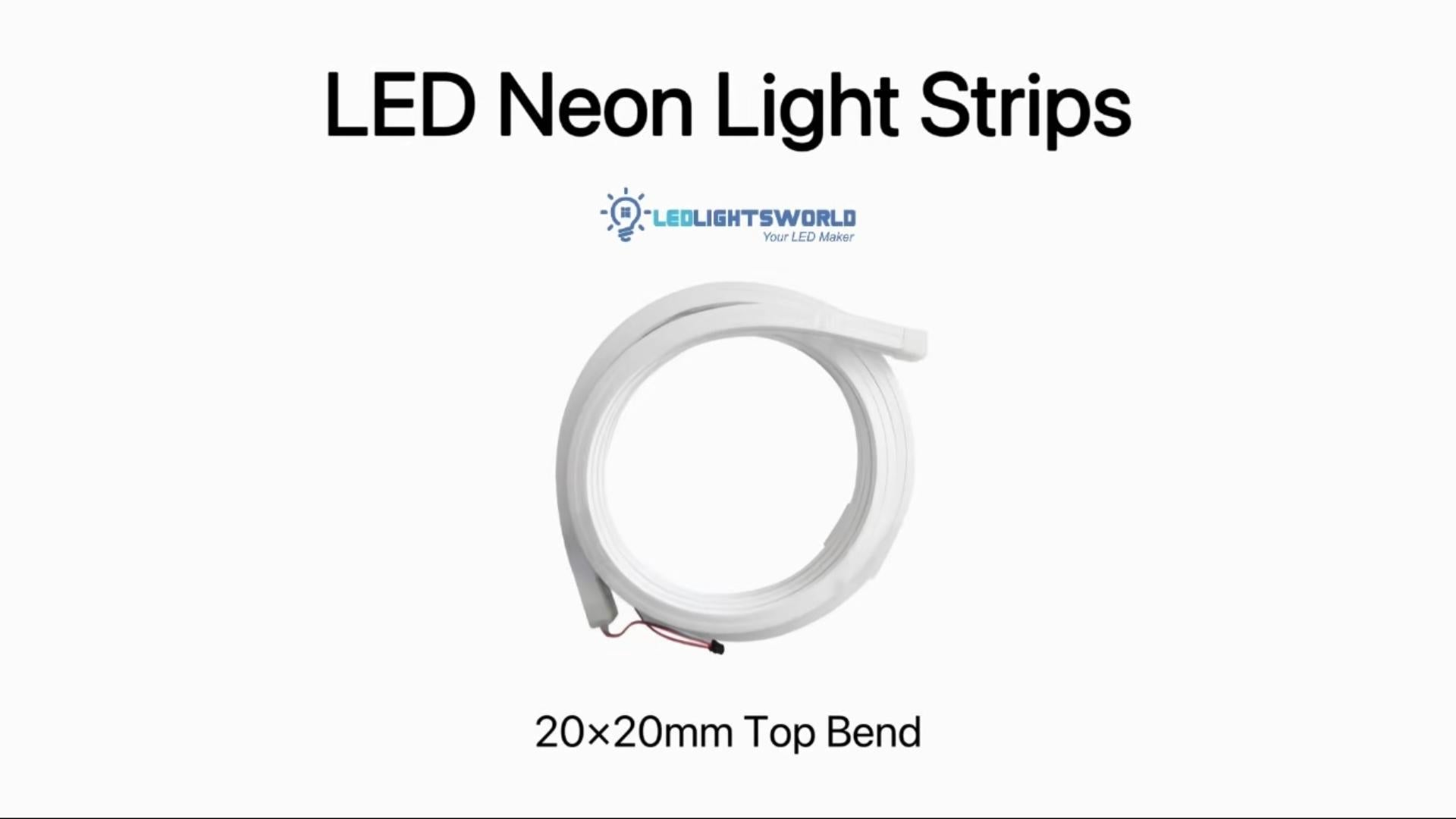 RGB Addressable Neon LED Strip Light WS2812 20×20mm IP67 Kit Demo | LEDLightsWorld