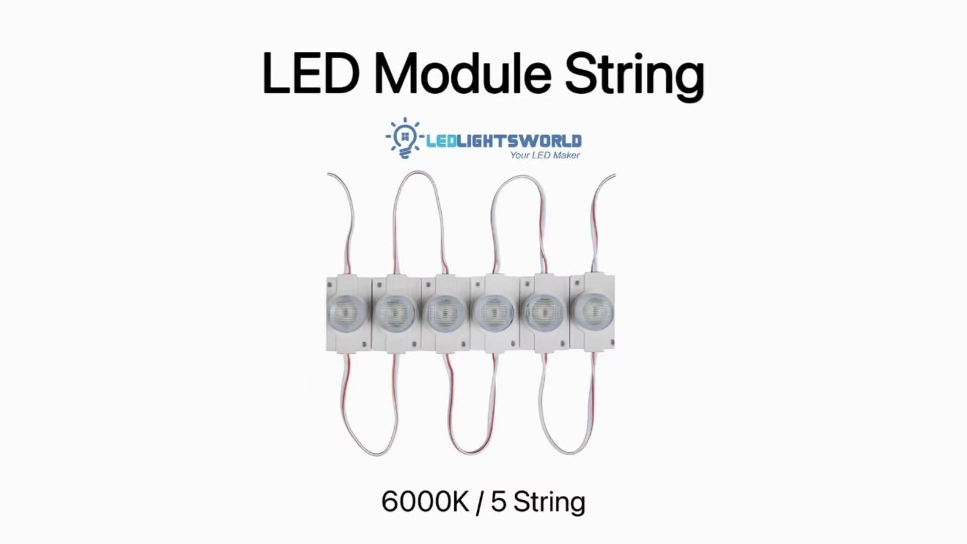 12V 1.5W LED Sign Module with Lens – IP65 Waterproof Channel Letter & Light Box Backlight | LEDLightsWorld