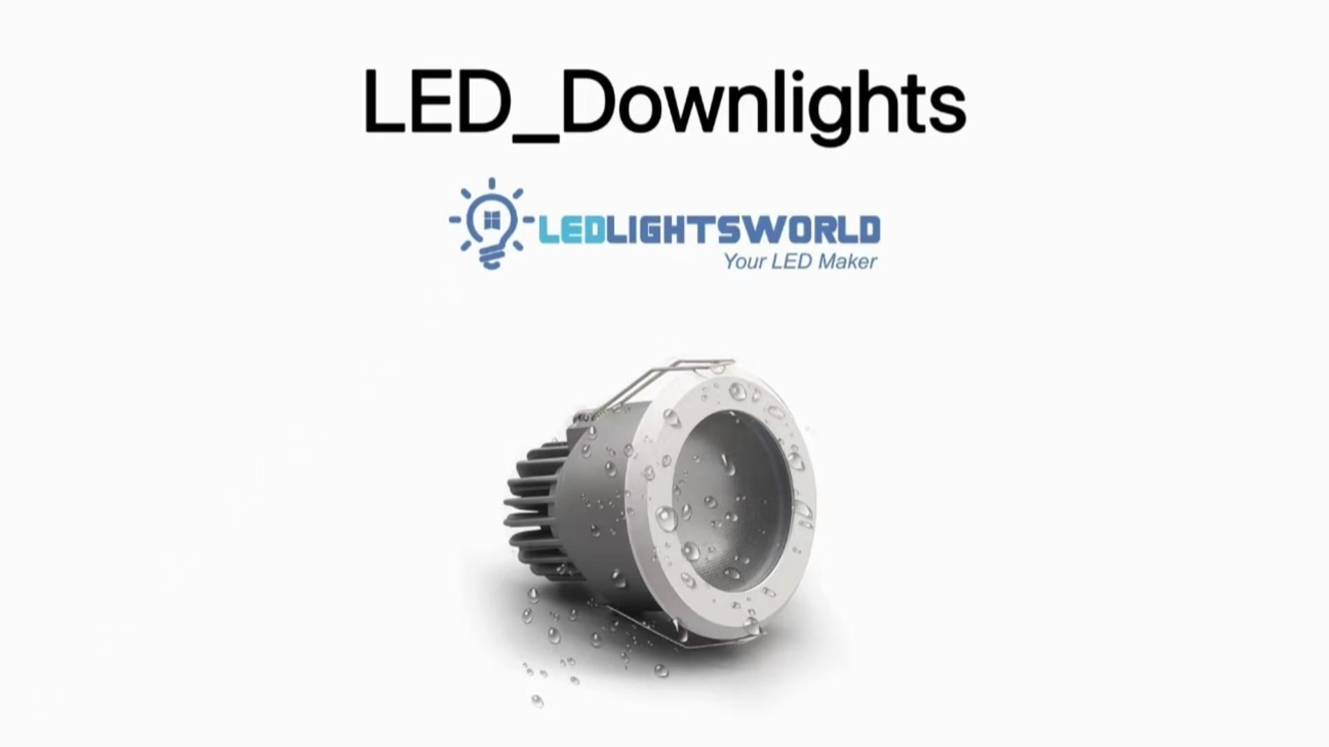 FX-1 Series IP65 Waterproof LED Downlight – 7W Vapor-Proof Ceiling Light Demo | LEDLightsWorld