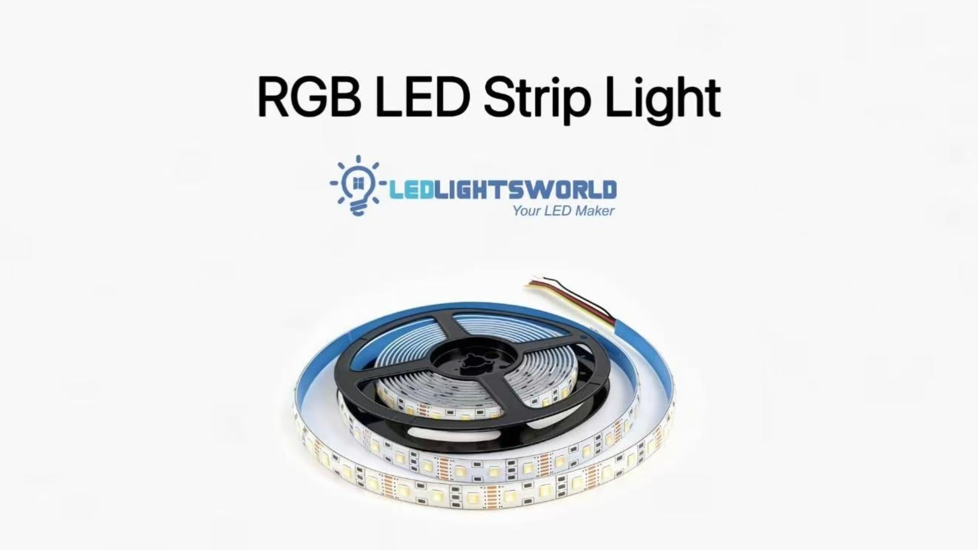 RGBCCT LED Strip Light 12V – 5-in-1 SMD5050 Color & Tunable White Demo | LEDLightsWorld