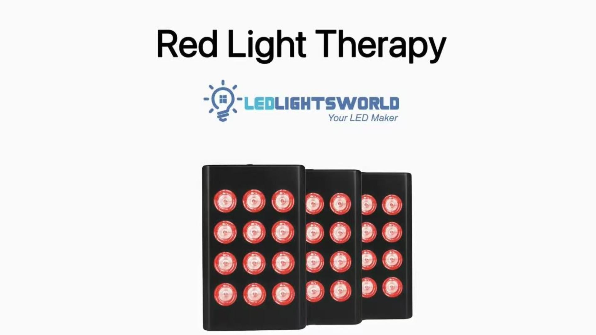 MINI60 Rechargeable Red & Near Infrared Therapy Light – Portable Dual-Chip Handheld Demo | LEDLightsWorld
