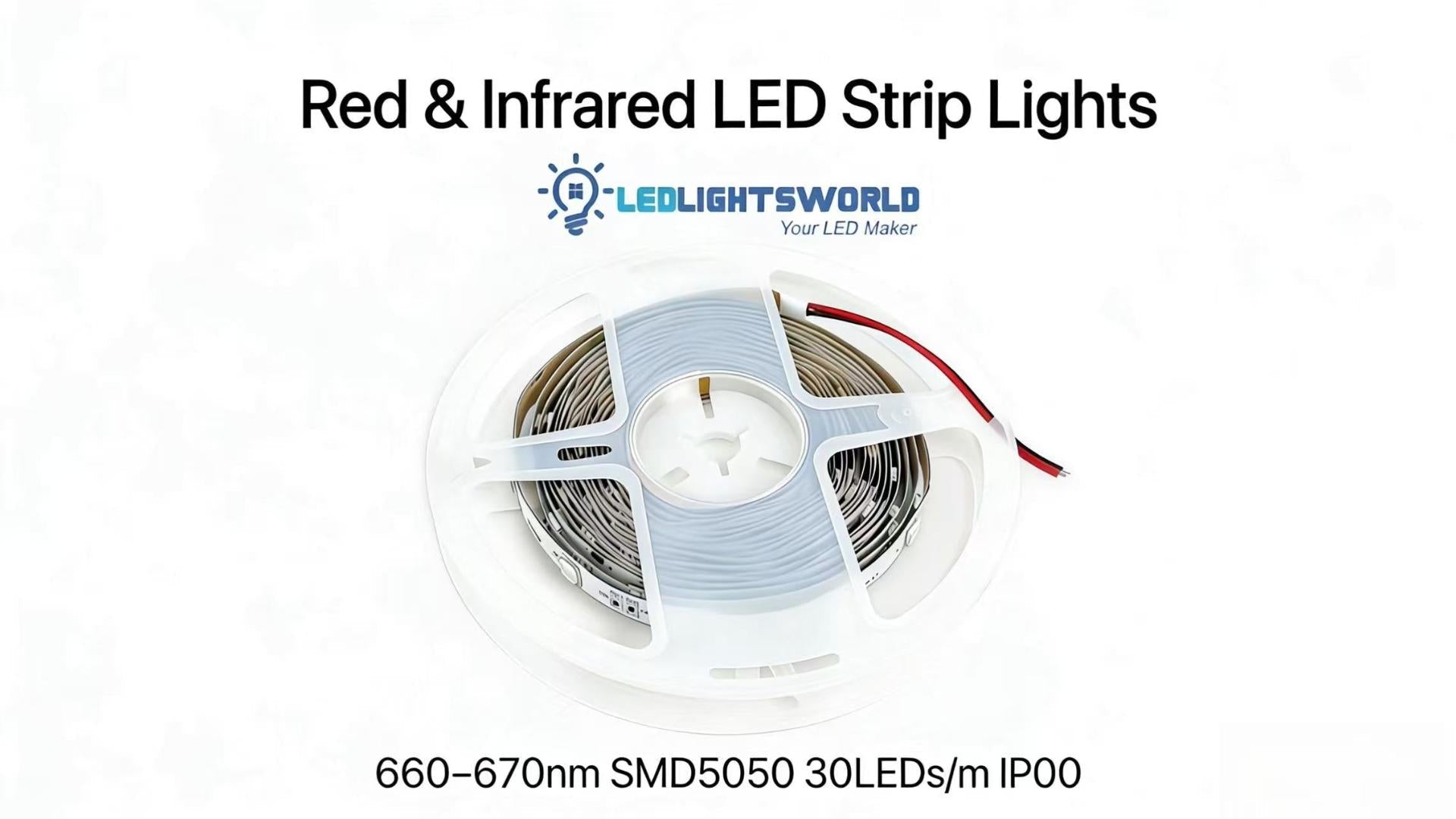 660–670nm SMD5050 Red LED Strip Light – High Power Red Light Demonstration | LEDLightsWold