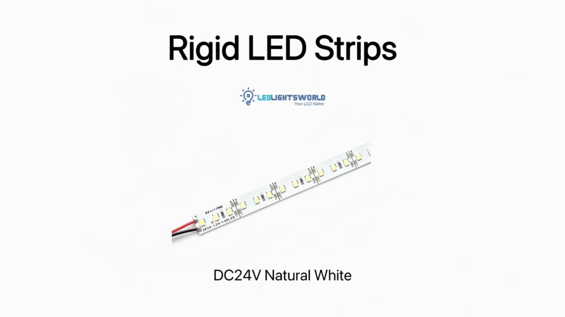 Natural White SMD2835 Rigid LED Strip Light 24V 120 LEDs/m Indoor Lighting Demo | LEDLightsWorld