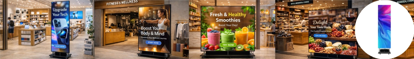 Liftable and Foldable Portable LED Display Kit