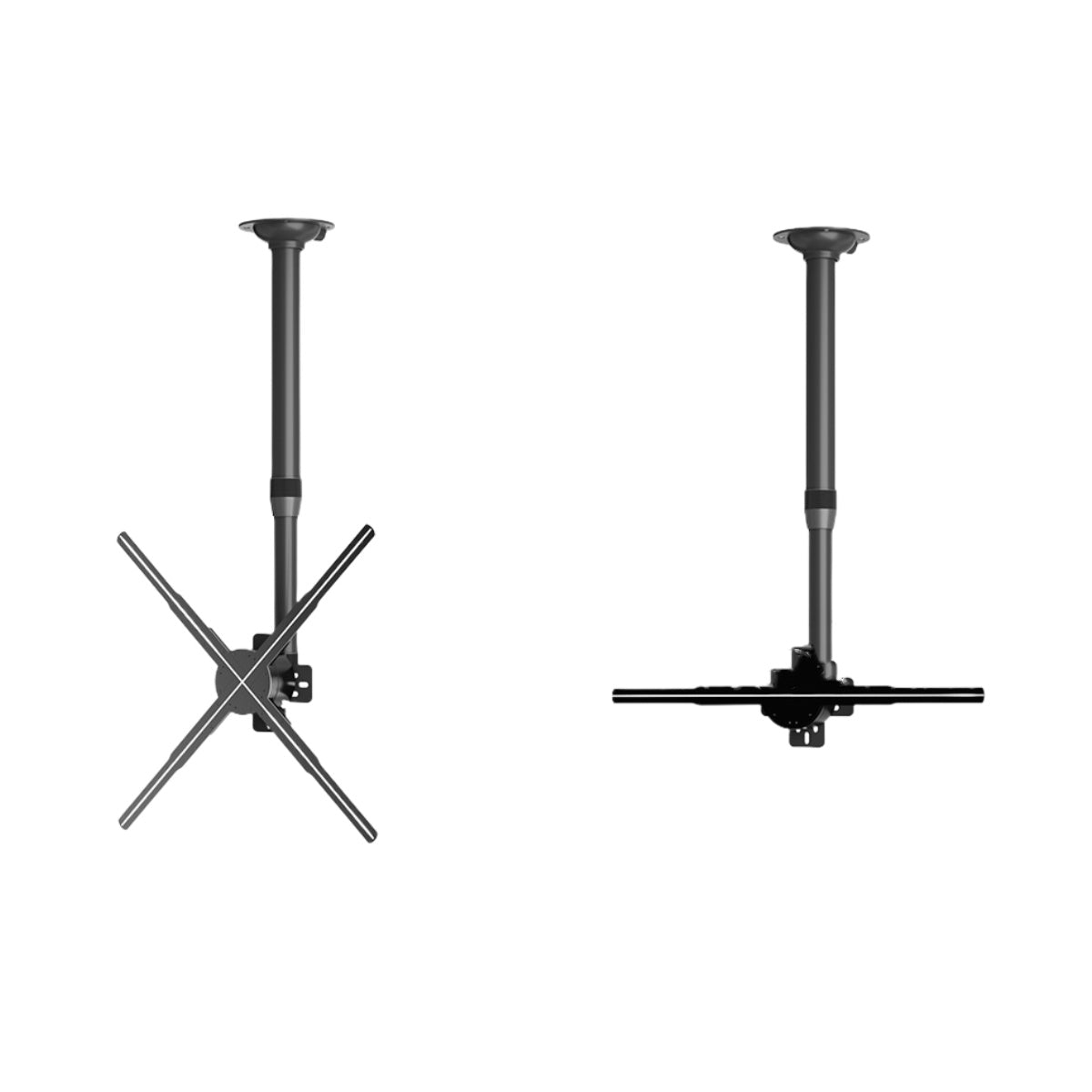 F Series Stand & Mount Options for 3D Hologram Fan | Floor Stand / Ceiling Mount (No Housing) | Compatible with F Series ≤100cm(39.4inch) | Black Finish
