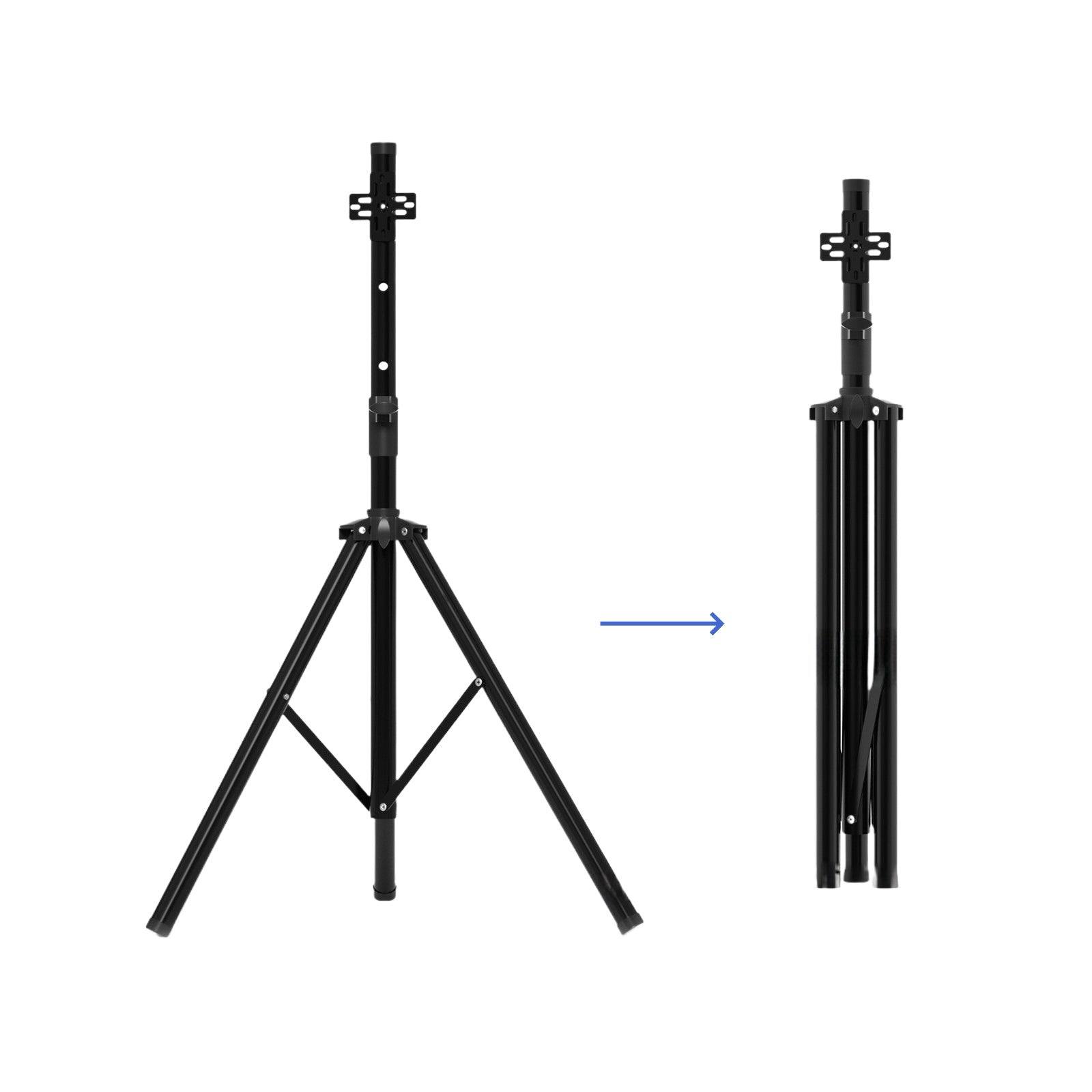 F Series Stand & Mount Options for 3D Hologram Fan | Floor Stand / Ceiling Mount (No Housing) | Compatible with F Series ≤100cm(39.4inch) | Black Finish