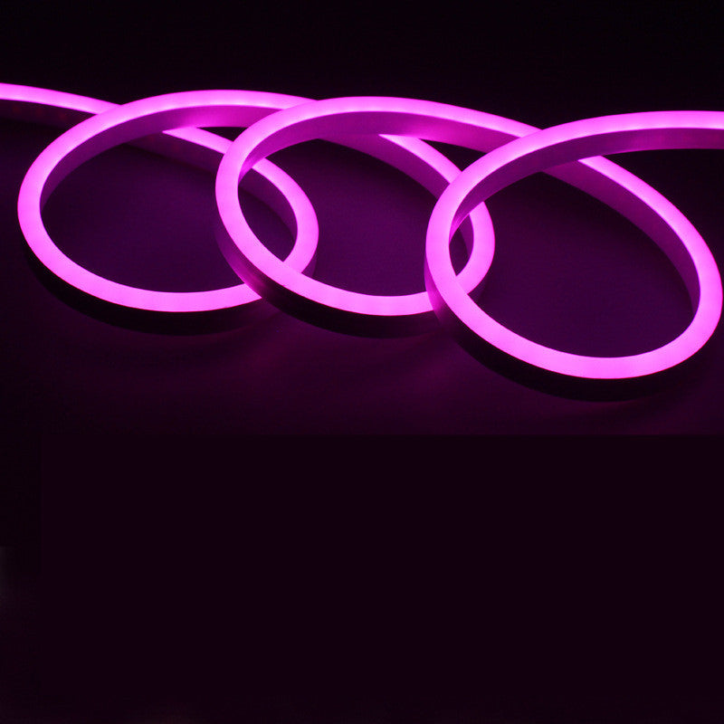 Single Color LED Neon Rope Light 8x16mm | 110V/220V AC Flexible Neon LED Strip | SMD2835 120LEDs/m | Waterproof Cuttable Neon Flex for Indoor & Outdoor Decoration | 20m / 50m / 100m Kit with Power Adapter Plug