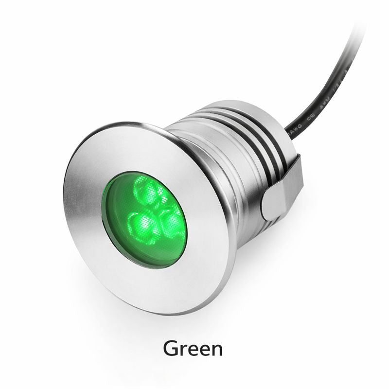 3W 3-LED Underwater Pool Lights – IP68 Waterproof | DC 12V / 24V Low Voltage | Stainless Steel & Aluminum Submersible Lights | Red / Green / Blue / 3000K / 4000K / 6000K for Pool, Fountain & Pond Lighting | 8 / 10-Pack