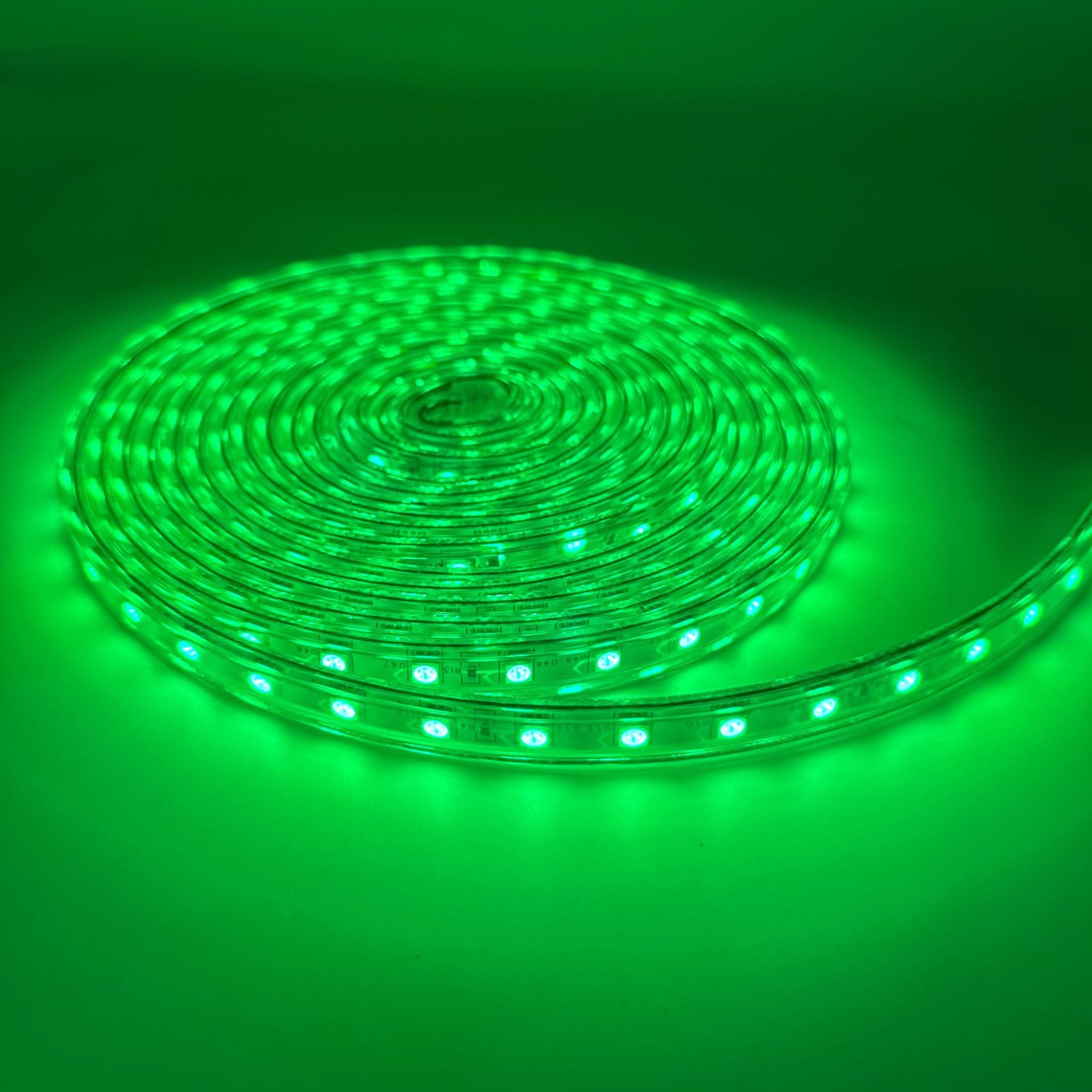 AC 110V / 220V SMD5050 High Voltage LED Neon Strip Light – 60 LEDs/M, Waterproof Flexible Flat Rope Light with Power Plug, 3000K / 4000K / 6000K / Red / Green / Blue / Pink for Indoor & Outdoor Decoration