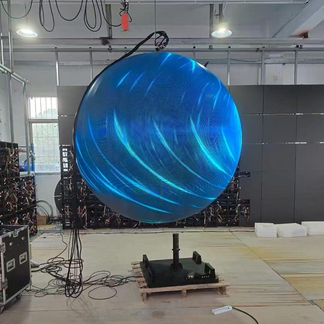 Outdoor LED Sphere Display – Dia. 200 / 250 / 300cm (6.6–9.8ft) | P6 / P5 | Weatherproof 360° Ball Screen for Landmarks & Public Installations