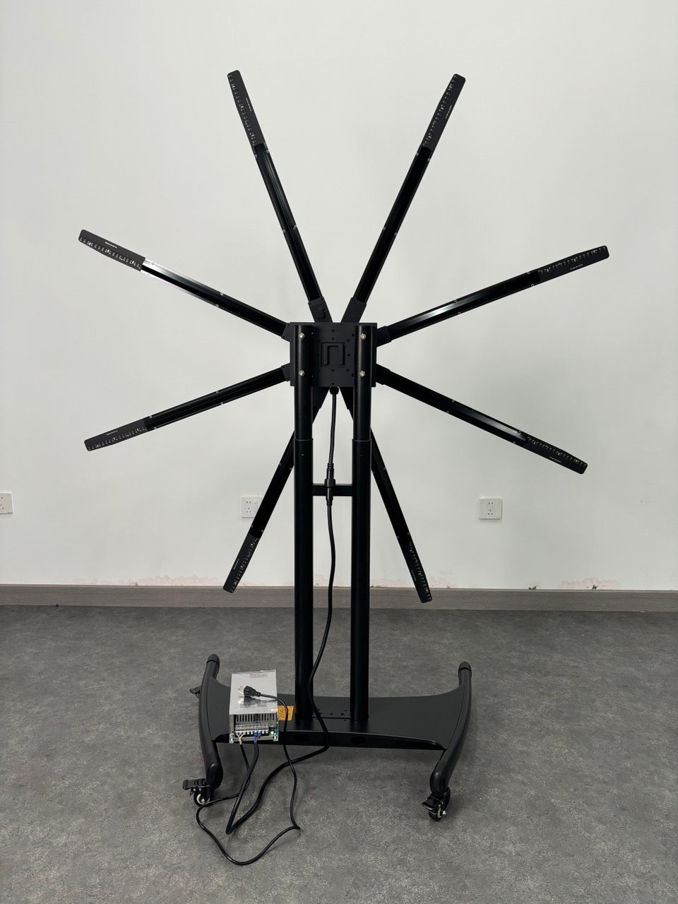 M Series Extra-Large 3D Hologram Fan LED Display – 130cm (51.2”) / 150cm (59.1”) | High Brightness Holographic Advertising Projector for Stage & Events | Fan Only / with Floor Stand (Heavy-Duty Frame)