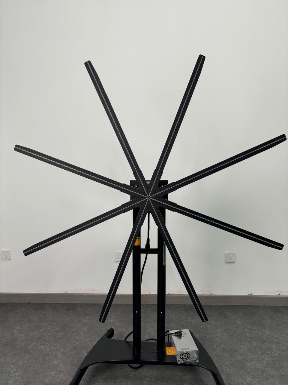 M Series Ultra-Large 3D Hologram Fan LED Display – 200cm (78.7”) | High Brightness Holographic Advertising Projector for Trade Shows & Stage Events | Fan Only / with Floor Stand (Heavy-Duty Frame)