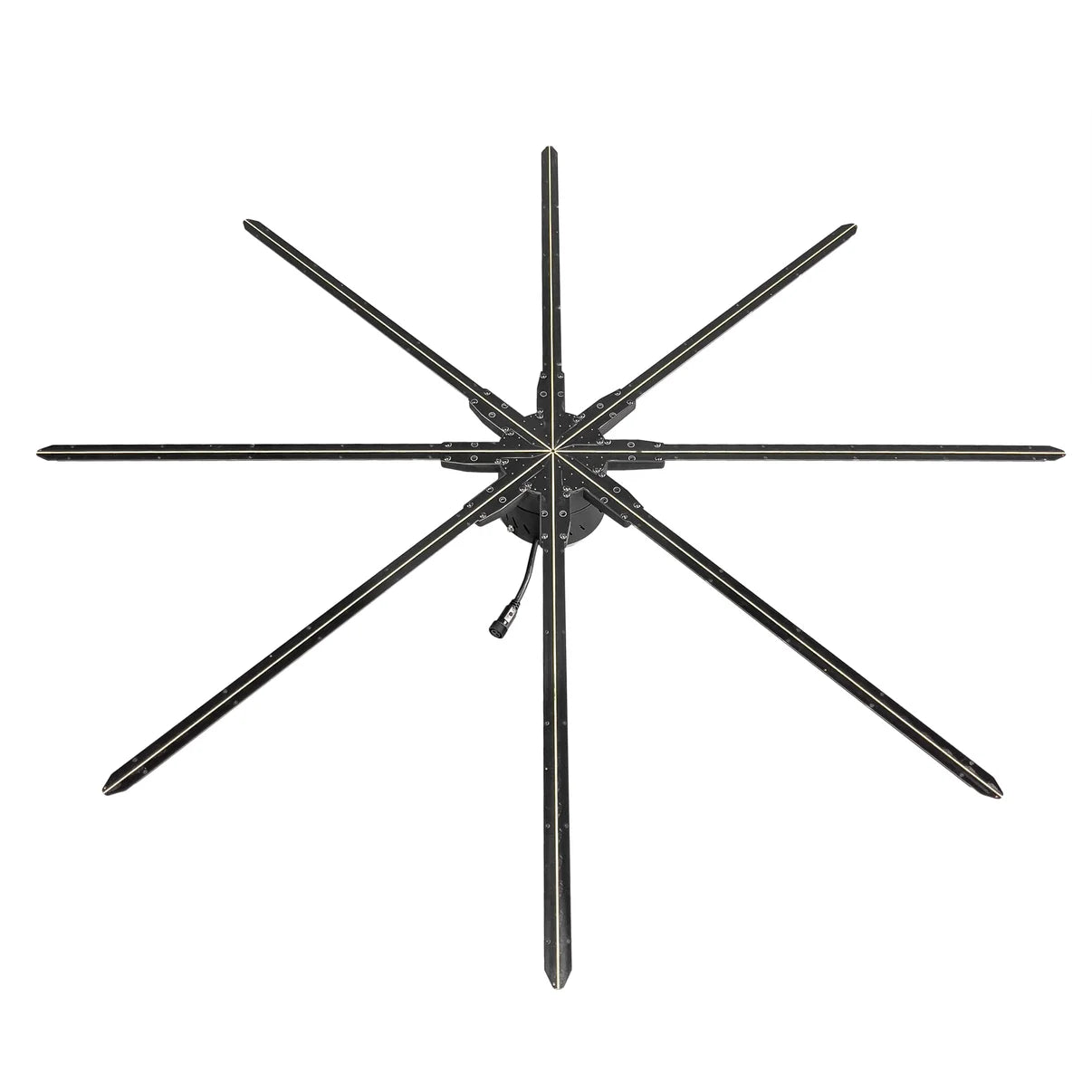 FL-SY Series 150cm to 180cm (59.1–70.9 inch) Large Size | 3D Hologram Fan LED Display | Flat Fan Synchronous Control | LED Hologram Projector | Fan Only / Fan with Dual-Pole Mobile Stand | 8 Blades, Power Adapter Included