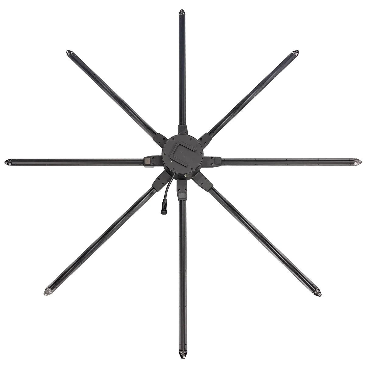 FL-SY Series 150cm to 180cm (59.1–70.9 inch) Large Size | 3D Hologram Fan LED Display | Flat Fan Synchronous Control | LED Hologram Projector | Fan Only / Fan with Dual-Pole Mobile Stand | 8 Blades, Power Adapter Included