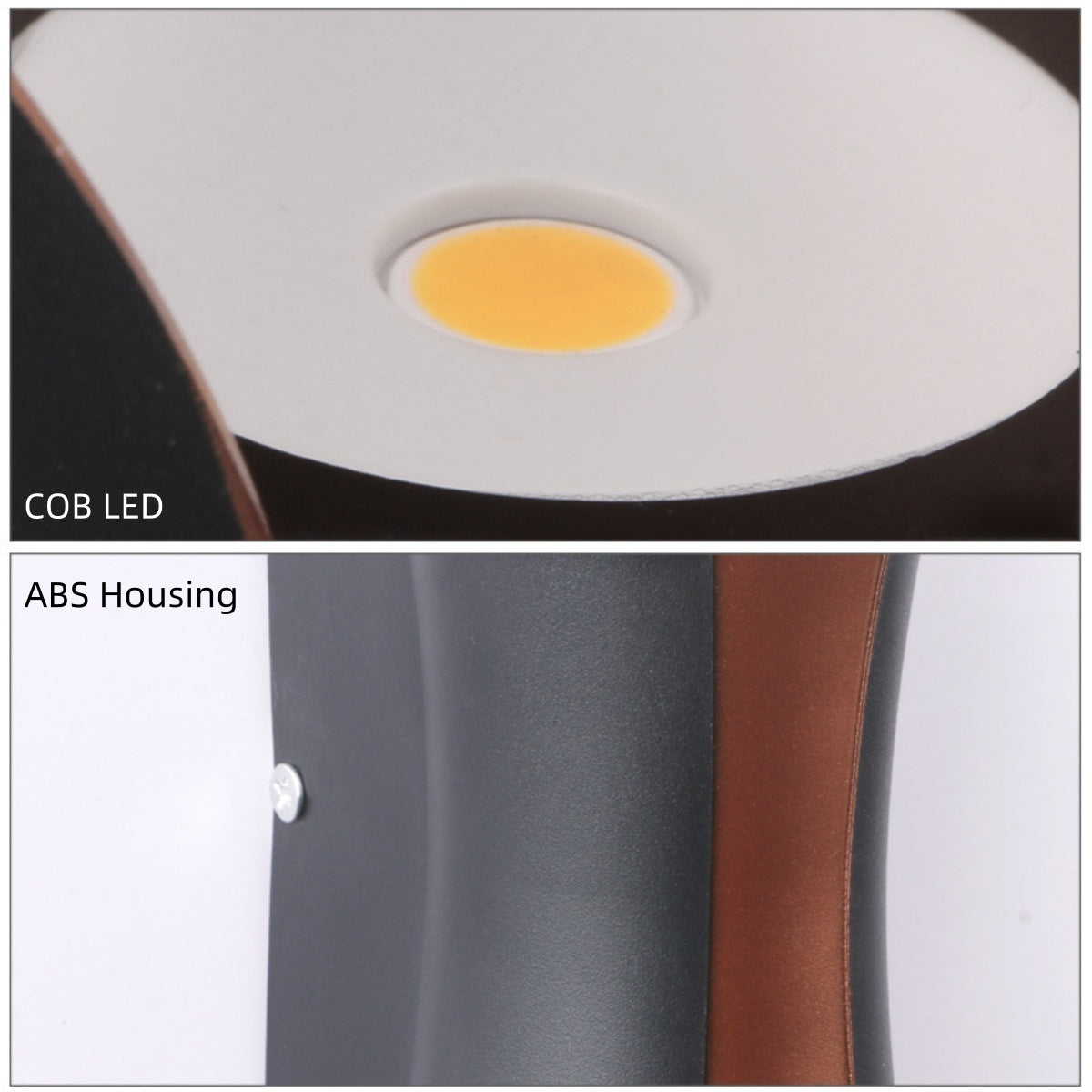 Waterproof LED Wall Light - 10W | 3000K / 6500K | White / Black / Black & Golden | Up & Down Outdoor Wall Sconce for Porch, Garden, Balcony & Indoor Decoration | Plastic Housing | IP65 | 4-Pack