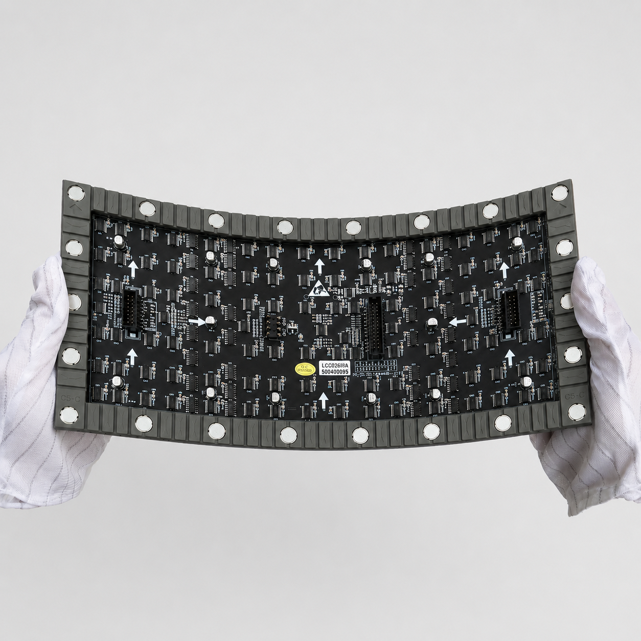Flexibles LED-Modul für den Innenbereich der IF-3S-Serie – P1.25 | 320×160 mm | SMD | Weiche Rückschale mit Magnet | 600 Nits