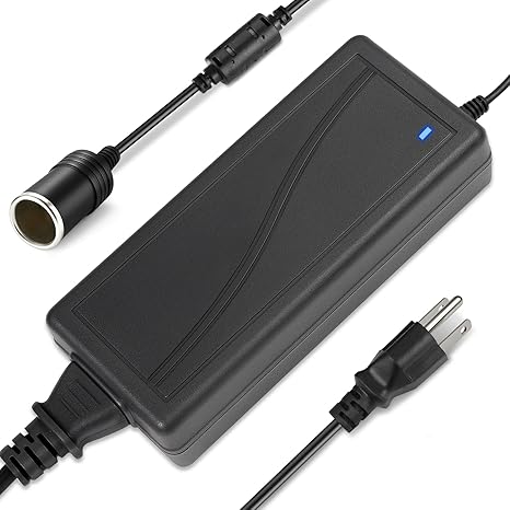 DC 12V Cigarette Lighter Desktop Power Supply Adapter 60W/120W/180W, AC 100–240V Input, Converter Transformer with US Plug — for Car Accessories, Air Pump, Cooler, and Electronics