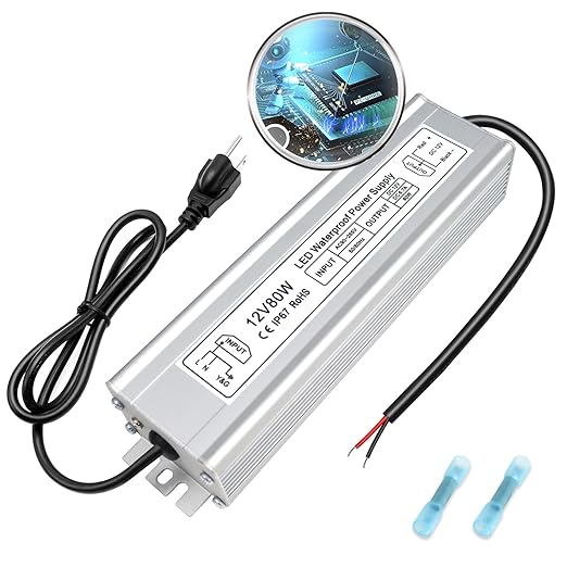 12V Waterproof LED Power Supply 30W–280W, 90–265V Input, Single/Dual Wire Output, Aluminum Housing, Outdoor LED Driver, CE/RoHS/FCC —US/UK/EU Plug & Wire Leads Options