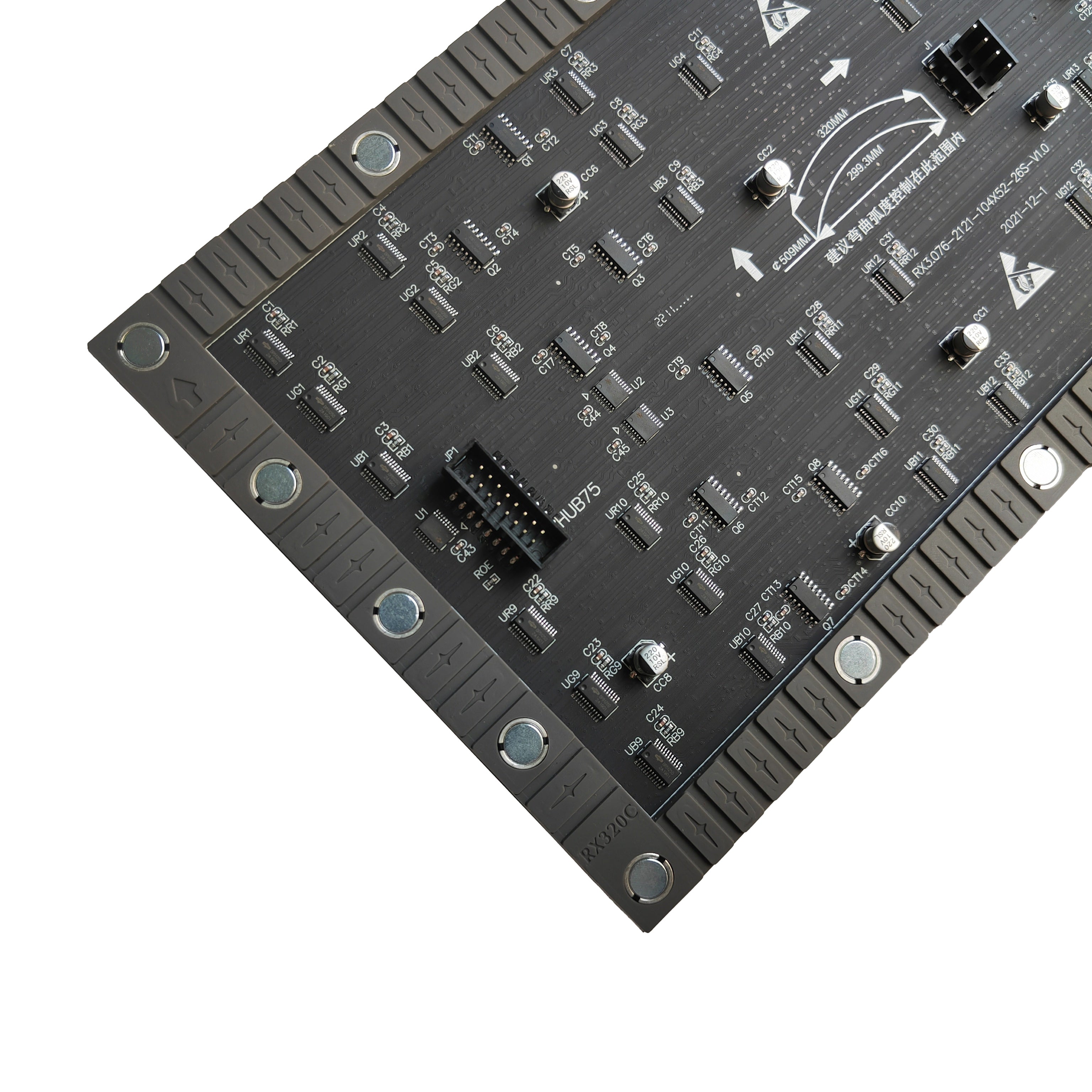 Flexibles LED-Modul für den Innenbereich der IF-3S-Serie – P3.076 | 320×160 mm | SMD | Weiche Rückschale mit Magnet | 600 Nits