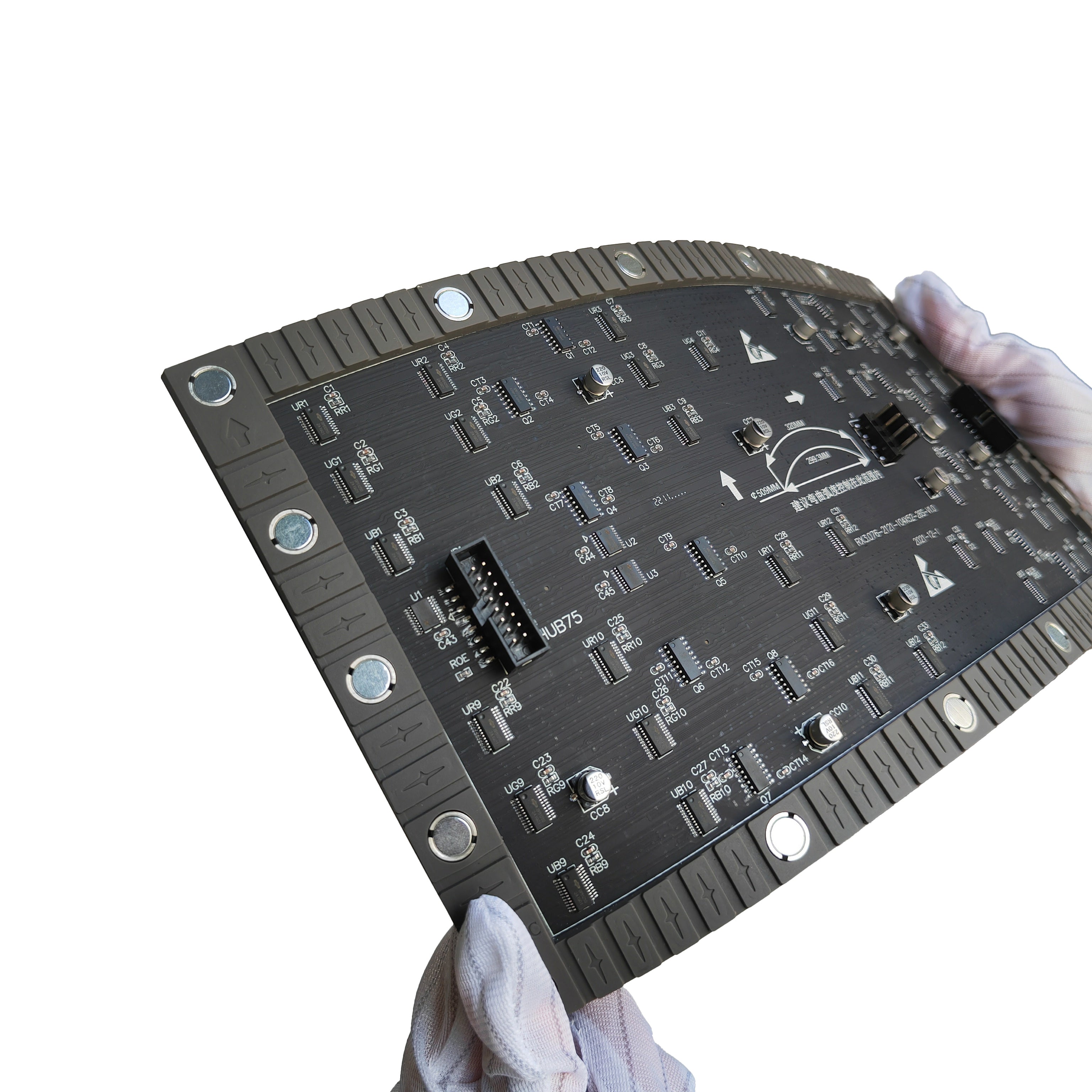 Flexibles LED-Modul für den Innenbereich der IF-3S-Serie – P3.076 | 320×160 mm | SMD | Weiche Rückschale mit Magnet | 600 Nits