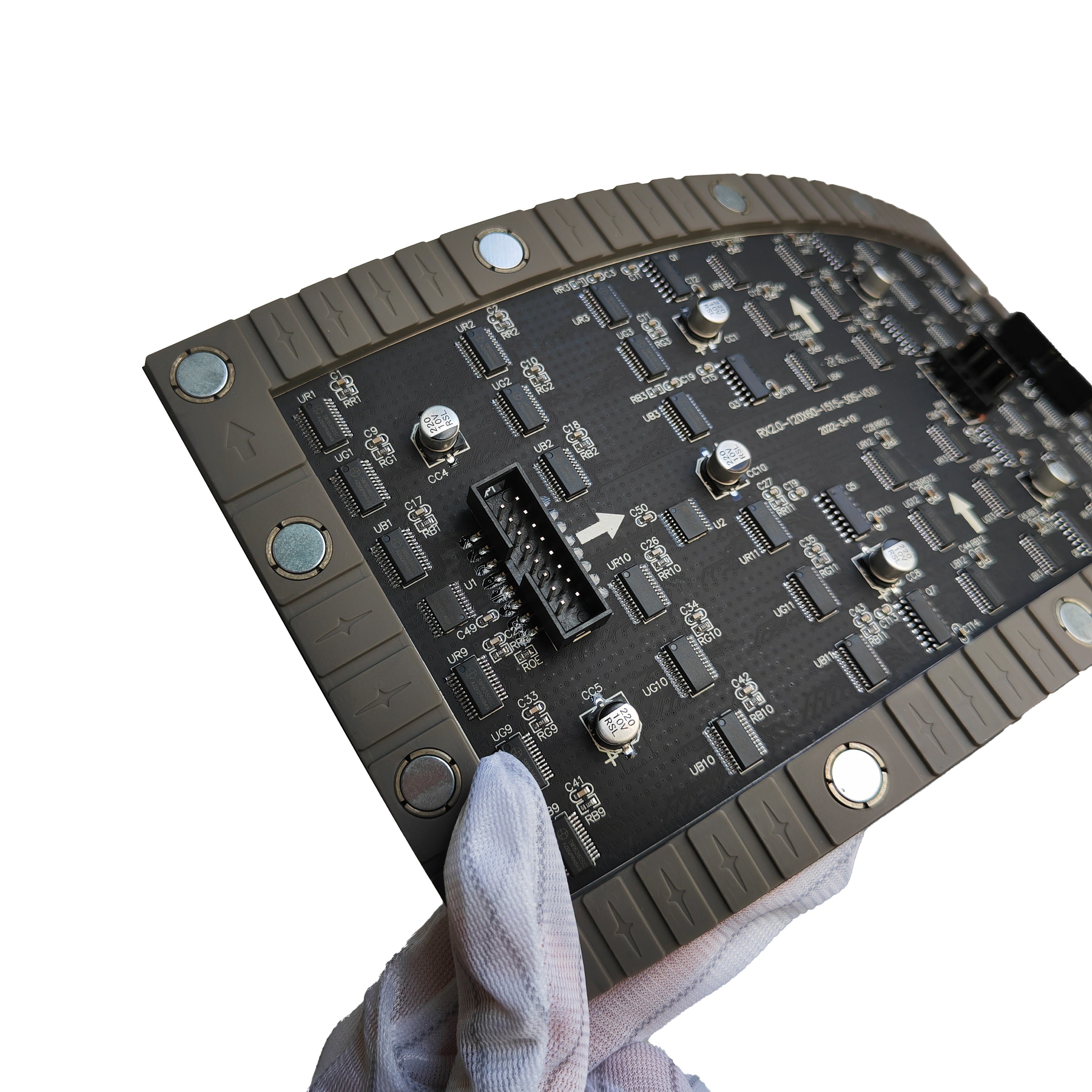 Flexibles LED-Modul für den Innenbereich der IF-2S-Serie – P2.0 | 240×120 mm | SMD | Weiche Rückschale mit Magnet | 600 Nits