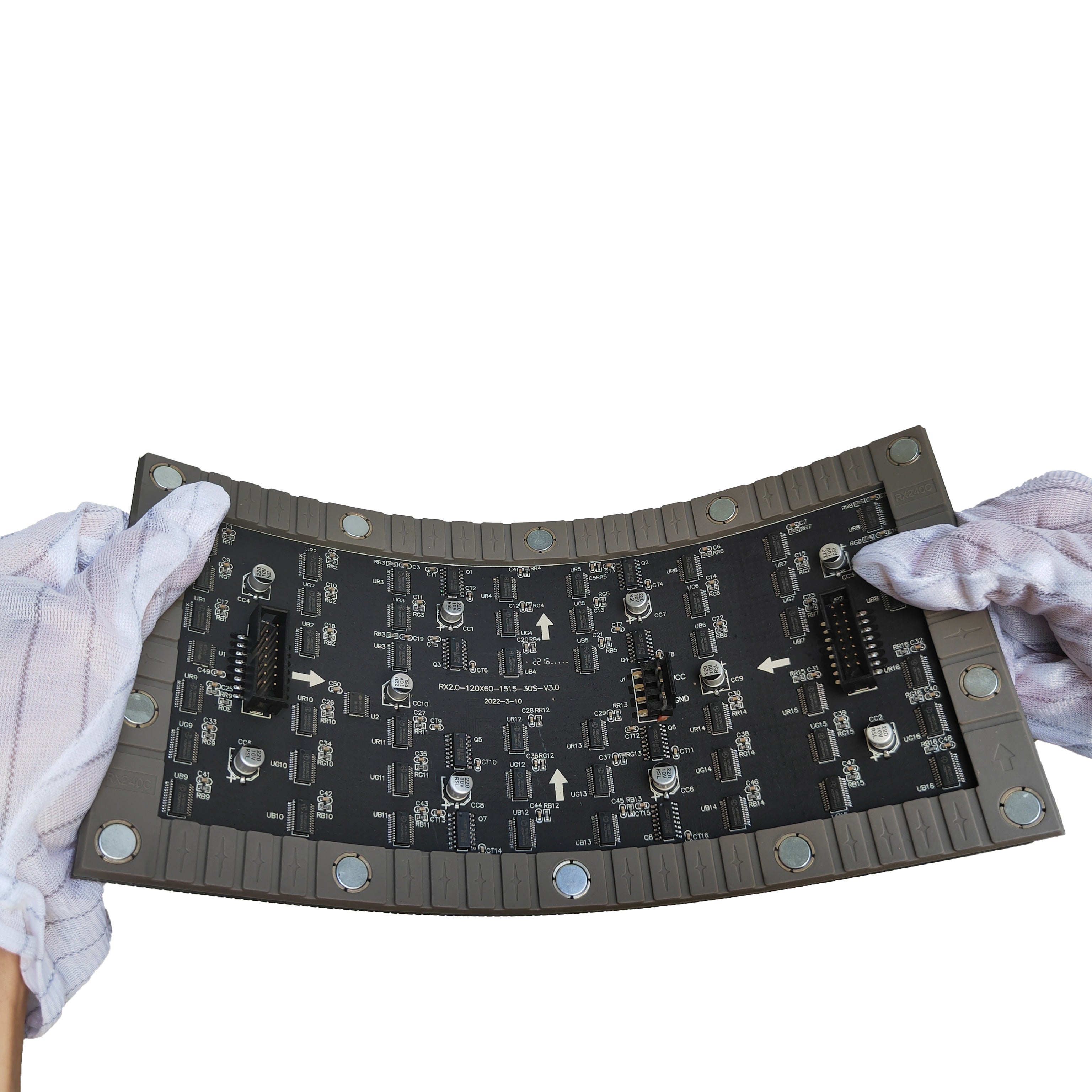 Flexibles LED-Modul für den Innenbereich der IF-2S-Serie – P2.0 | 240×120 mm | SMD | Weiche Rückschale mit Magnet | 600 Nits