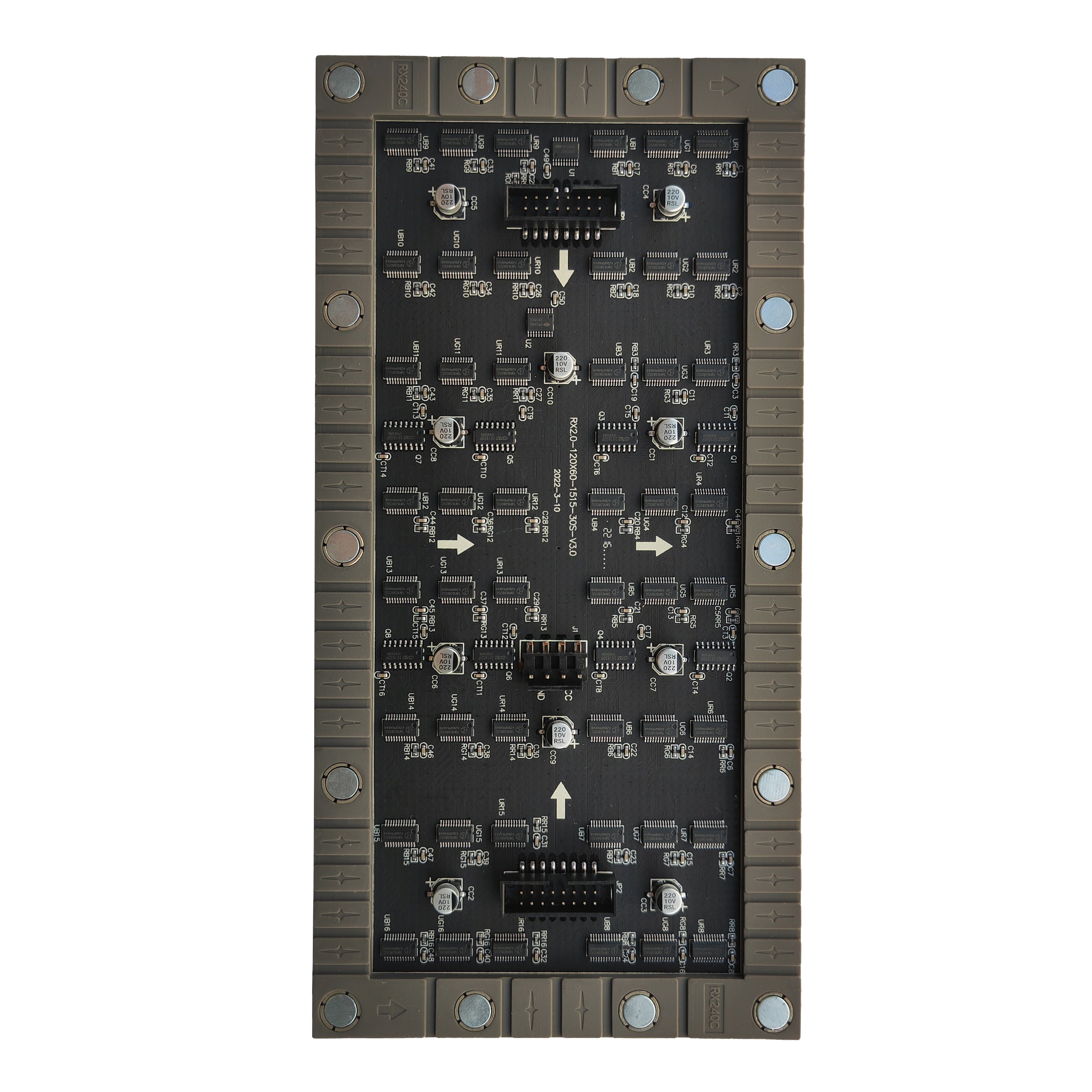 Flexibles LED-Modul für den Innenbereich der IF-2S-Serie – P2.0 | 240×120 mm | SMD | Weiche Rückschale mit Magnet | 600 Nits