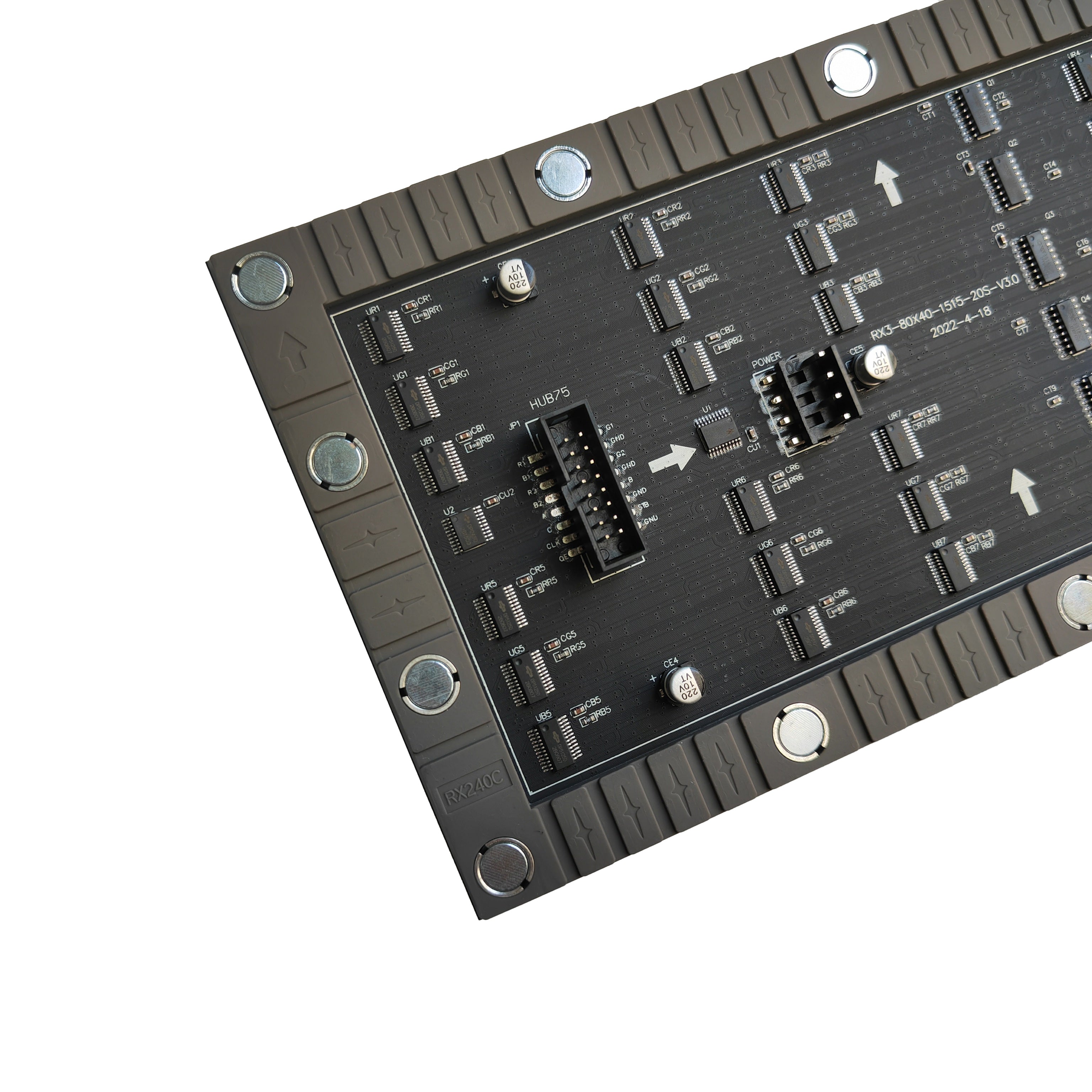 Flexibles LED-Modul für den Innenbereich der IF-2S-Serie – P3 | 240×120 mm | SMD | Weiche Rückschale mit Magnet | 600 Nits