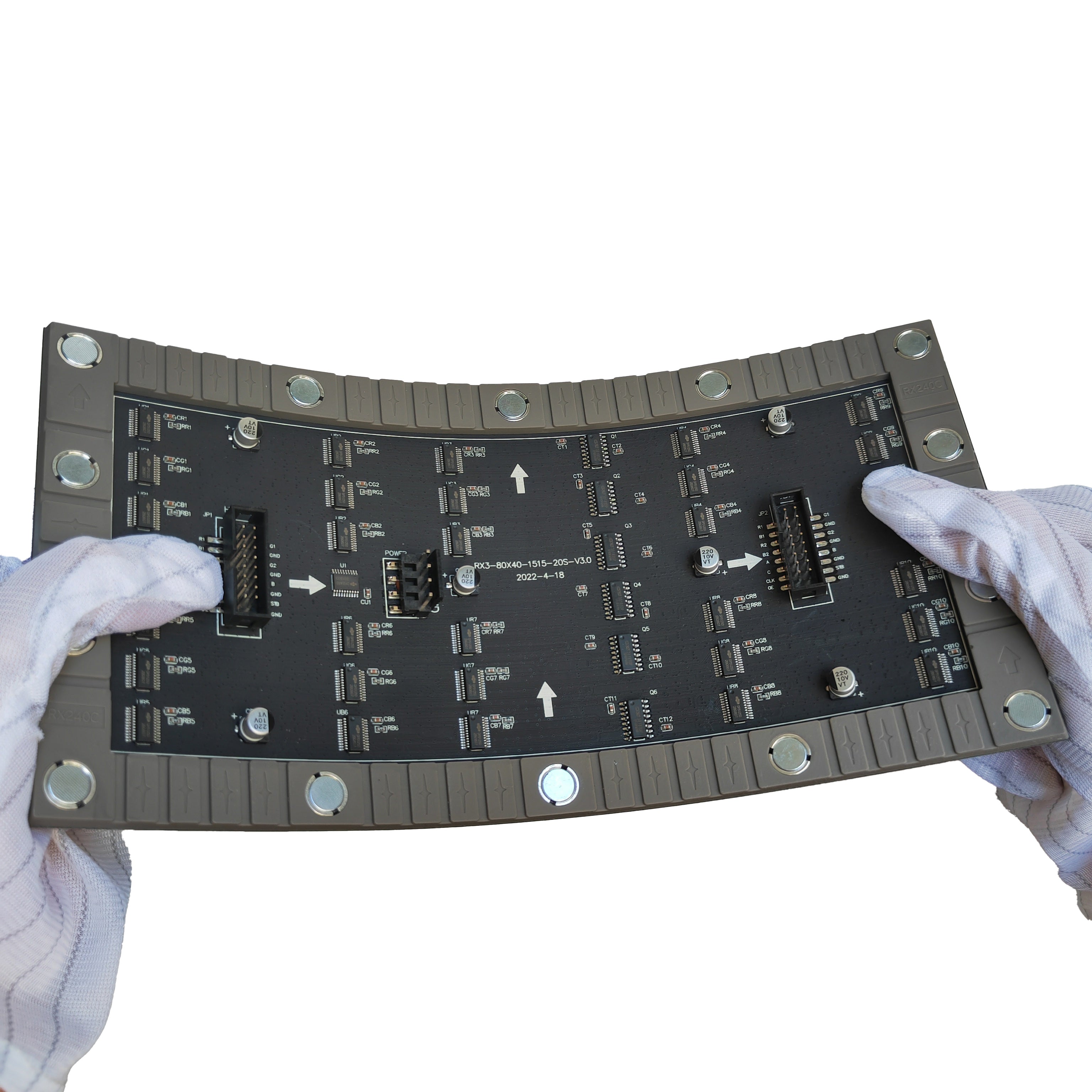 Flexibles LED-Modul für den Innenbereich der IF-2S-Serie – P3 | 240×120 mm | SMD | Weiche Rückschale mit Magnet | 600 Nits