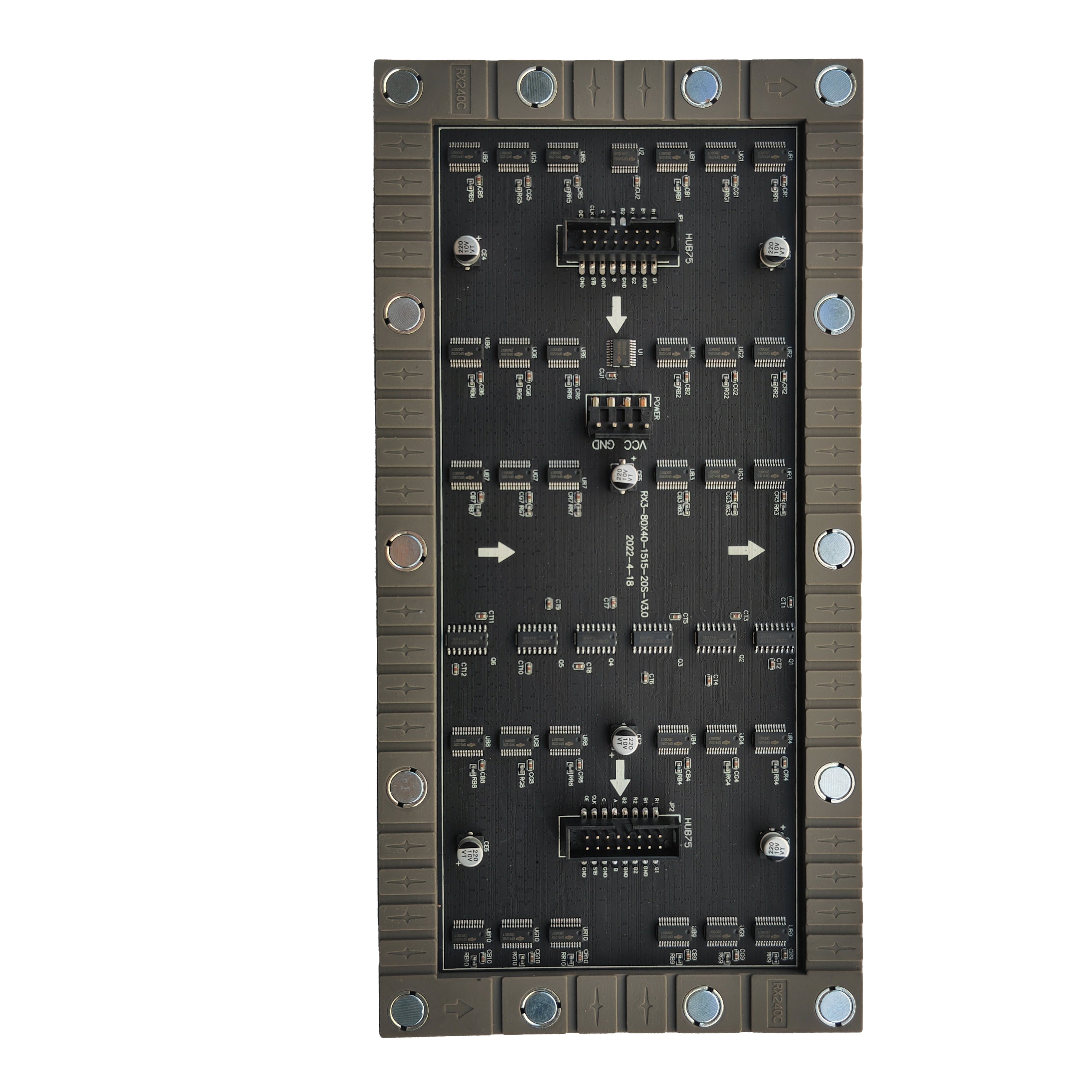 Flexibles LED-Modul für den Innenbereich der IF-2S-Serie – P3 | 240×120 mm | SMD | Weiche Rückschale mit Magnet | 600 Nits