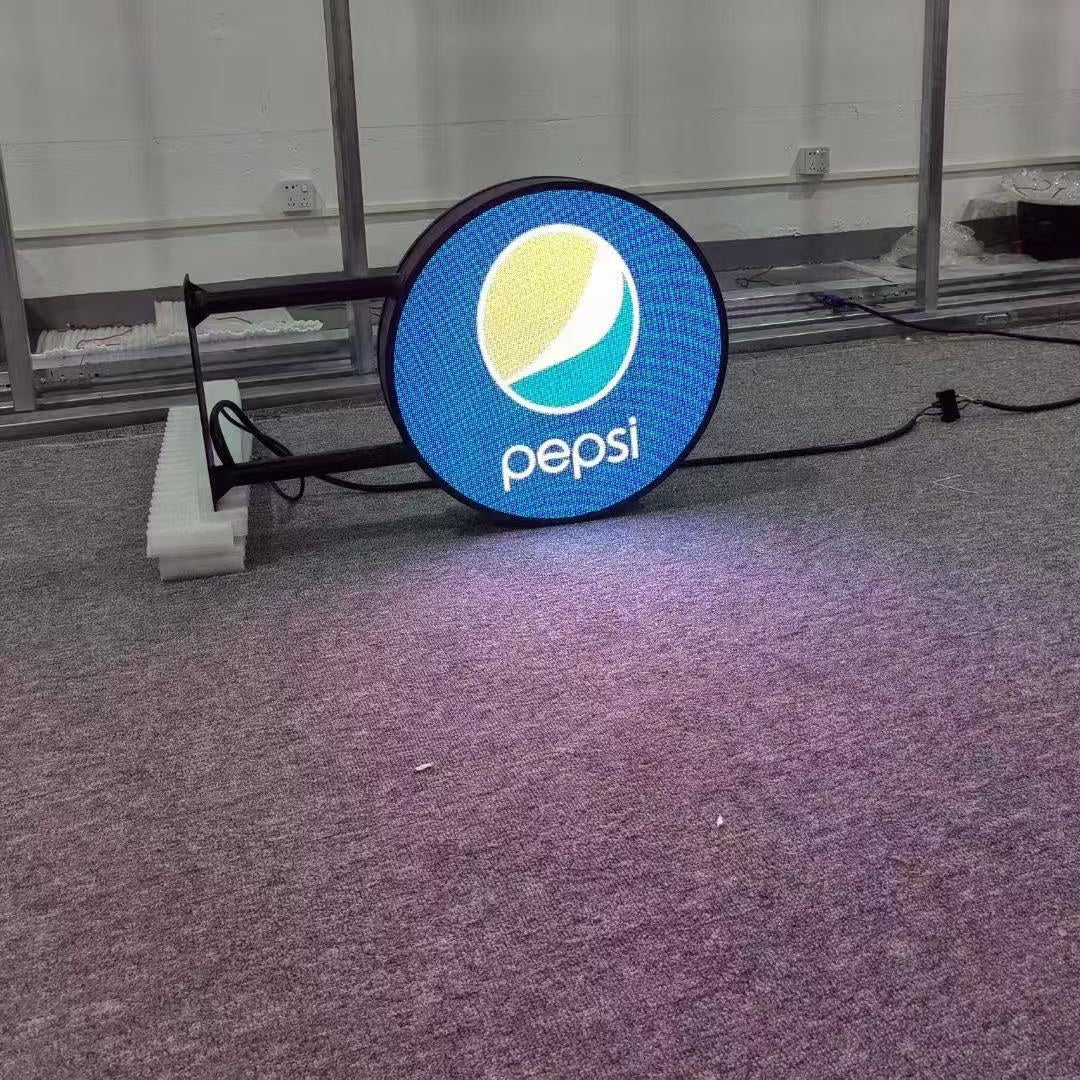 P5 50CM (20'') Diameter Outdoor Round LED Display Circle Logo LED Sign