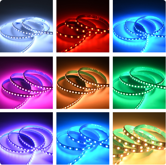 6MM Wide SMD5050 RGB LED Strip Light - DC12V | 60 LEDs/M | 6mm PCB | Non-Waterproof | for Mirror, Kitchen Cabinet, Bedroom | 5/50M