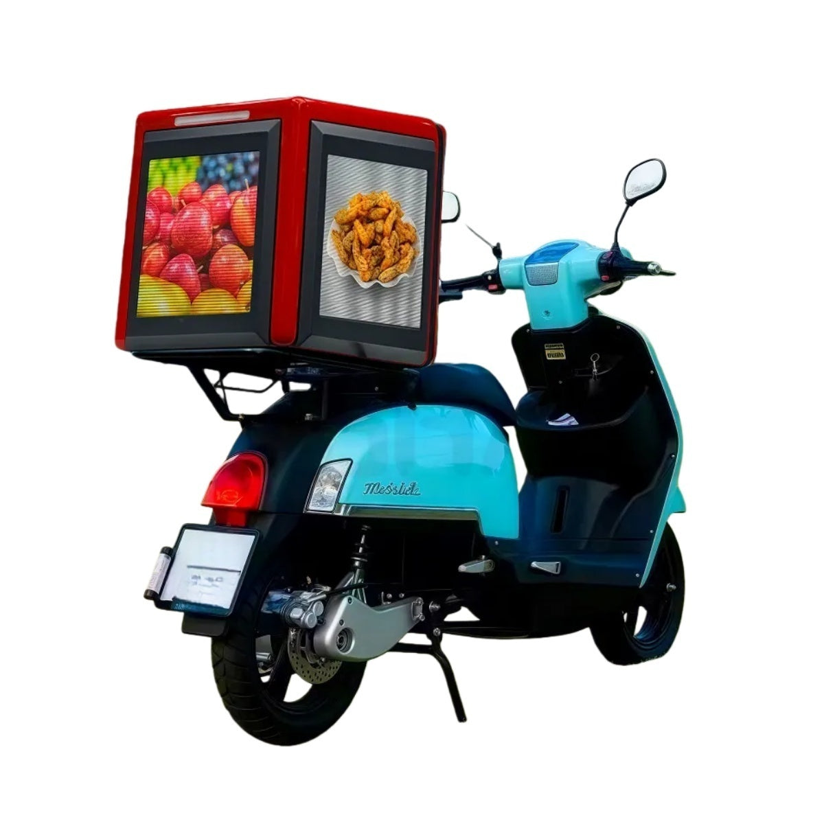 20'' Three-Sided LED Display Box for Delivery Vehicles & Motorcycles High Brightness, Low Power Consumption, Network Control
