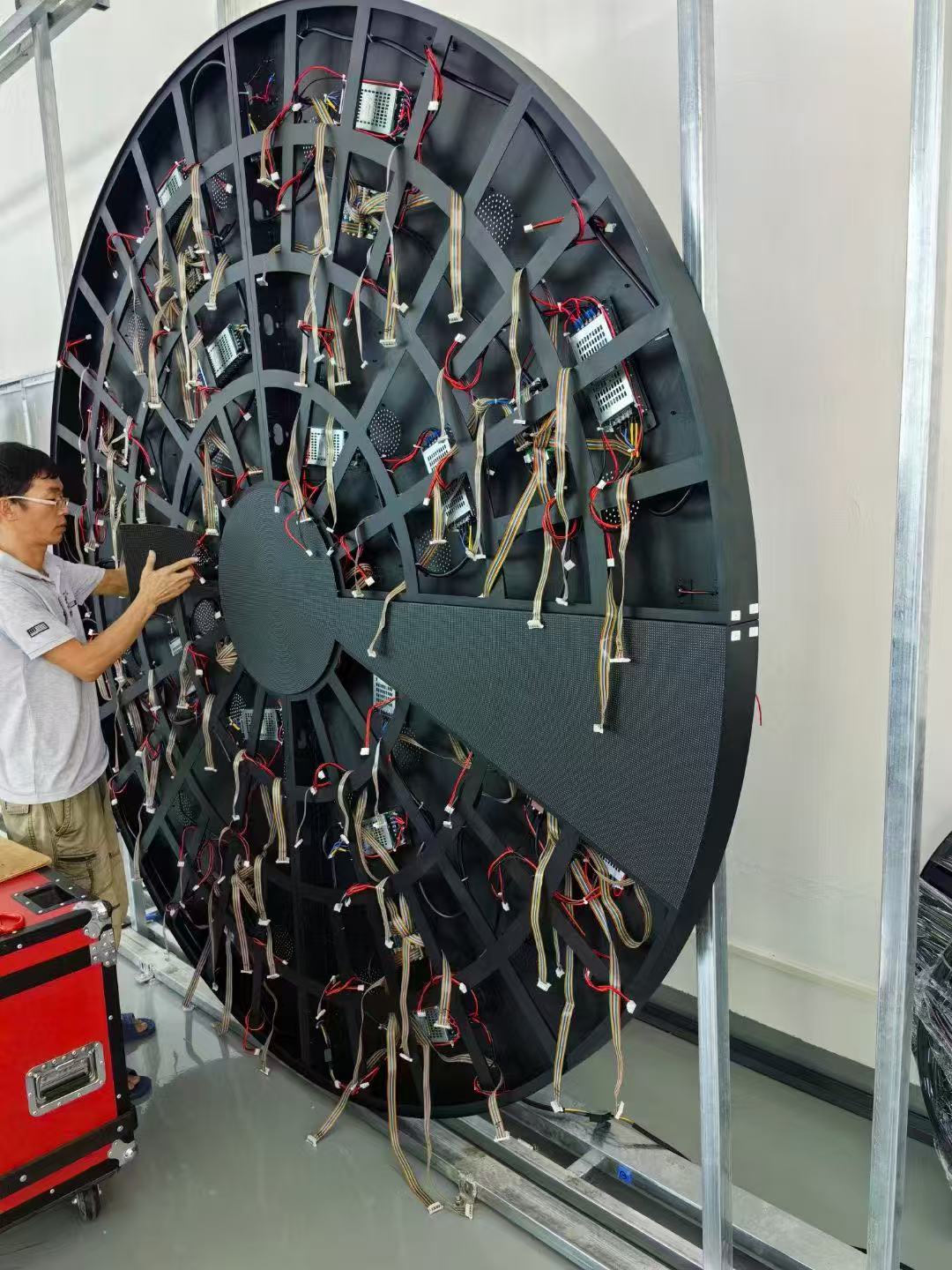 P2.5 Indoor Round LED Display Single Face Circle Logo LED Sign