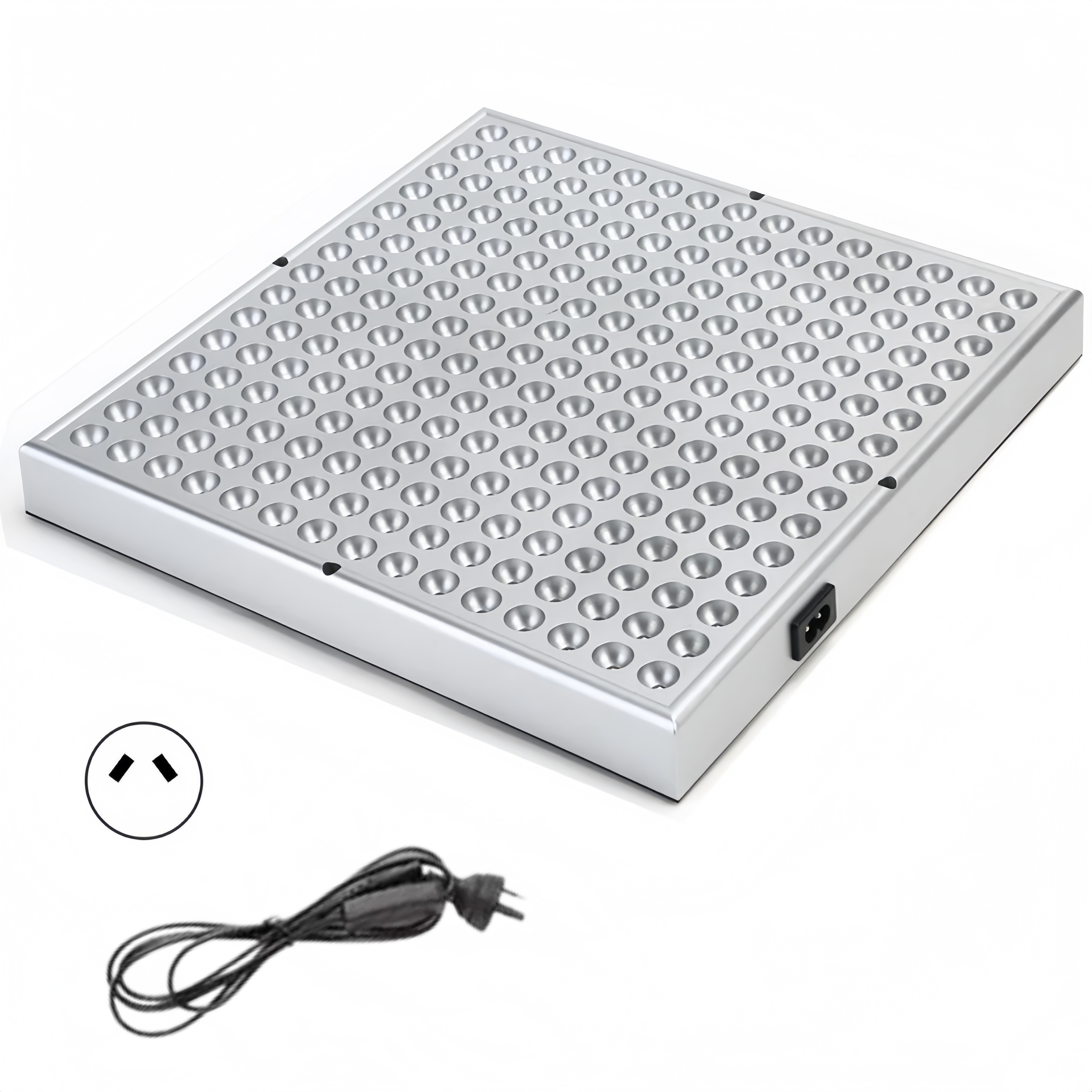 Panneau de luminothérapie LED rouge - Panneau LED SMD2835 24 W, lumière LED profonde 660 nm et proche infrarouge 850 nm, pour la beauté de la peau et le soulagement des douleurs musculaires et articulaires. Revêtement opaque.