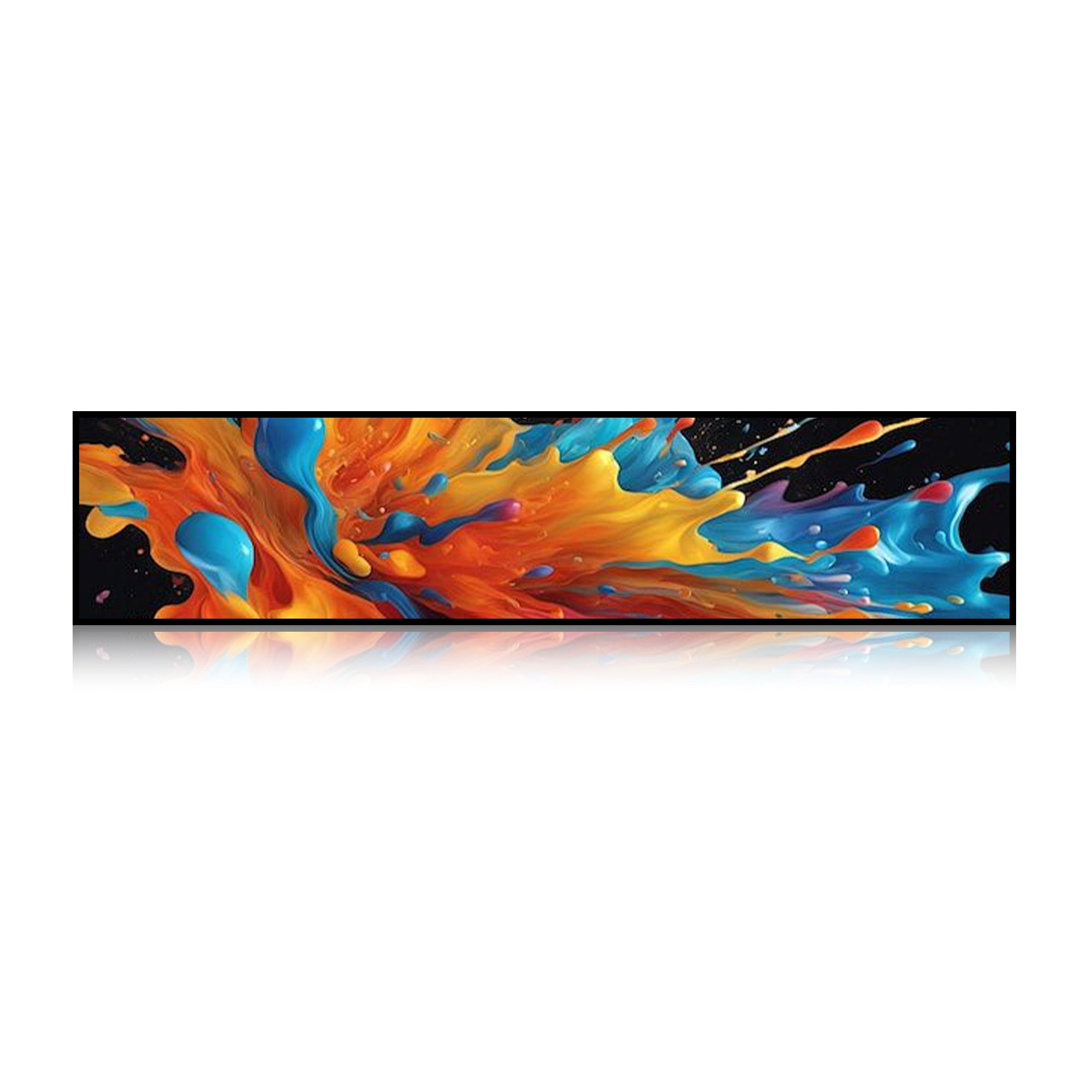 28,1 Zoll (698,5 × 140 mm sichtbar) Android Stretched LCD Bar Display für Ladenregale | Cloud-Plattform / Mobile App / USB-Medien