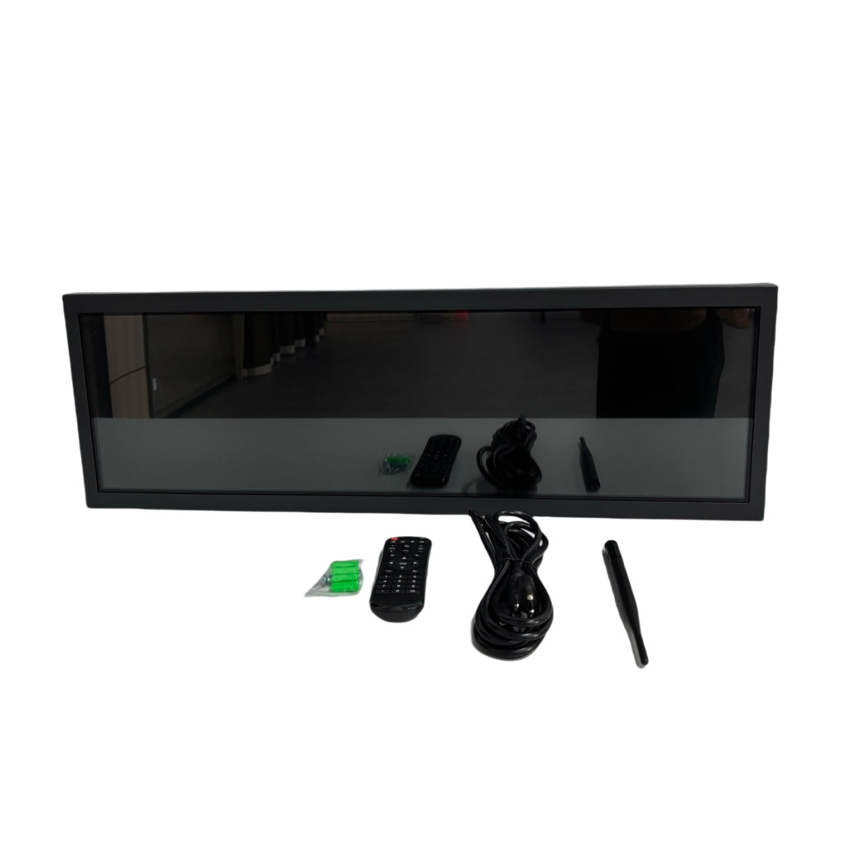 24,5 Zoll (597,9 × 168,2 mm sichtbar) kommerzielles ultrabreites LCD-Regaldisplay | Android-Bildschirm mit gestreckter Leiste | Cloud-, App- und USB-Wiedergabe