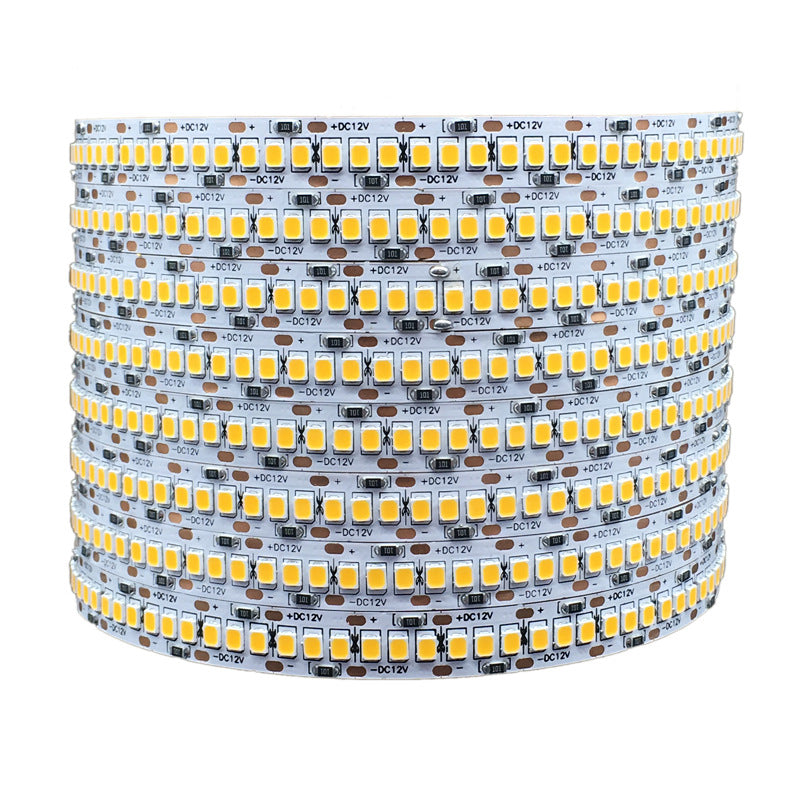 DC12V SMD2835 Single Color LED Strip Light – 240 LEDs/m | 10mm PCB | High Brightness Low Voltage LED Tape | IP00 / IP67 | for Mirror, Kitchen Cabinet, Bedroom | 5/50M