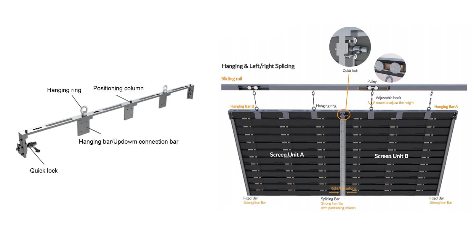 88 Zoll Rollfernseher P1.562 2x1 Meter 2SQM tragbarer LED-Bildschirm-Ausrüstung