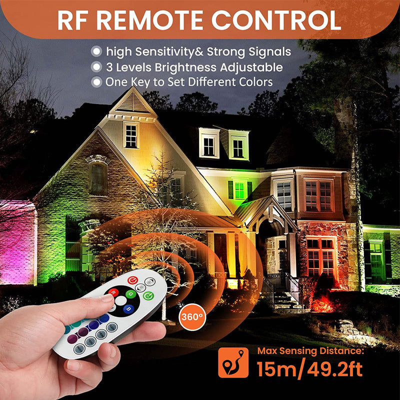 3Watt Low Voltage RGBWW (RGB and 3000K Warm White) LED Well Lights Landscape Lighting IP65 Waterproof Outdoor 12V-24V Ground Lights for Garden Yard Driveway(8Pack)