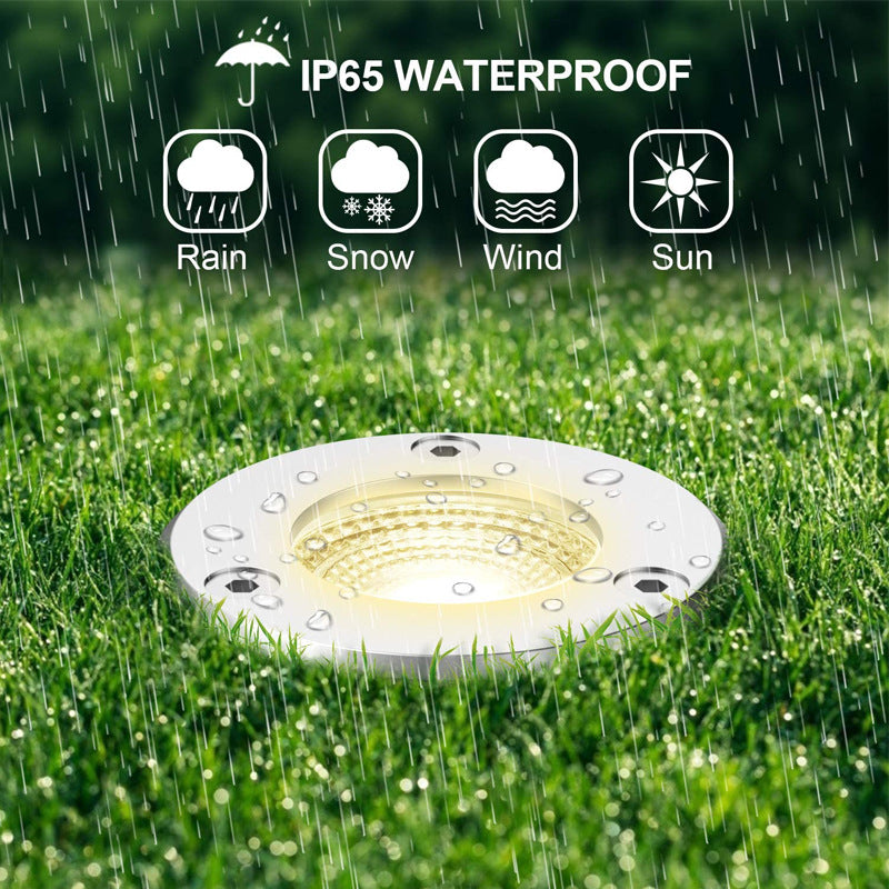 3Watt Low Voltage RGBWW (RGB and 3000K Warm White) LED Well Lights Landscape Lighting IP65 Waterproof Outdoor 12V-24V Ground Lights for Garden Yard Driveway(8Pack)
