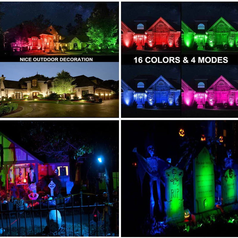 3Watt Low Voltage RGBWW (RGB and 3000K Warm White) LED Well Lights Landscape Lighting IP65 Waterproof Outdoor 12V-24V Ground Lights for Garden Yard Driveway(8Pack)