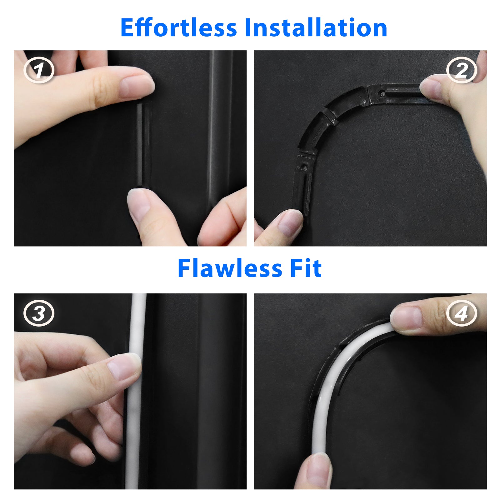 LightingWill CST1 TV Backlights – Easy Installation with Silicone Sleeve for Safety, Adjustable Brightness, App-Controlled Custom Colors, and a Clean, Organized Look on the Back of Your TV!