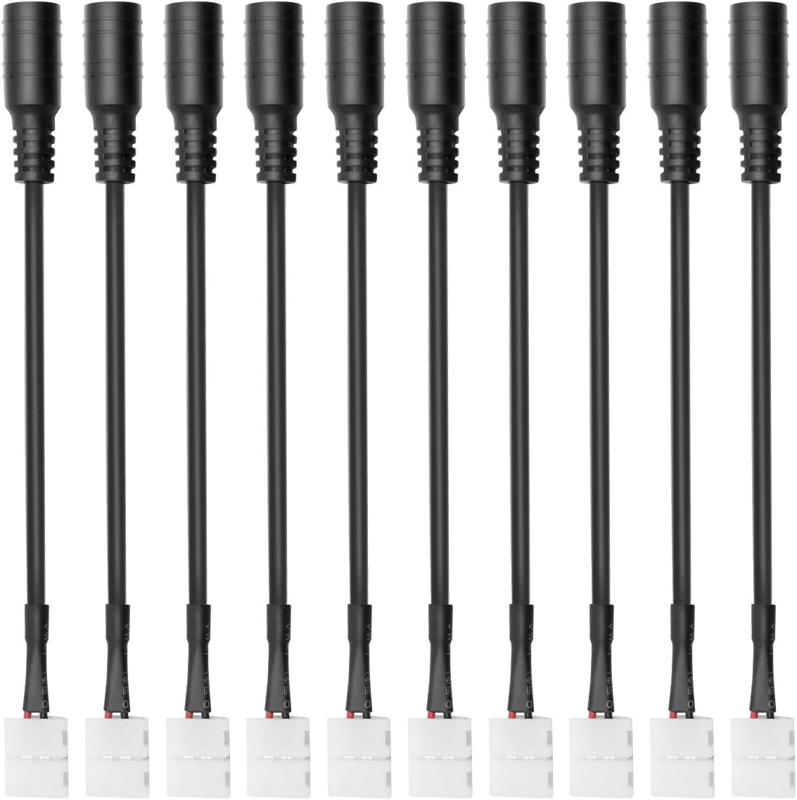 LED Strip Connectors – 10mm 2Pin Solderless Clips | Strip to Wire / Strip to Strip / DC Adapter / L / T – 10-Pack | Local Stock US/UK