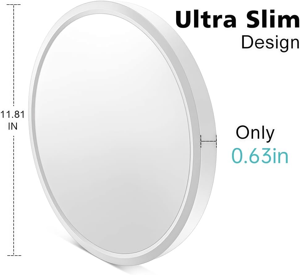 Runde 9-Zoll-LED-Deckenleuchte – 18 W – Weiß – 3000 K / 4500 K / 5000 K / 6500 K – Deckenleuchte zur Unterputzmontage – Lokaler Lagerbestand (USA/UK/DE)